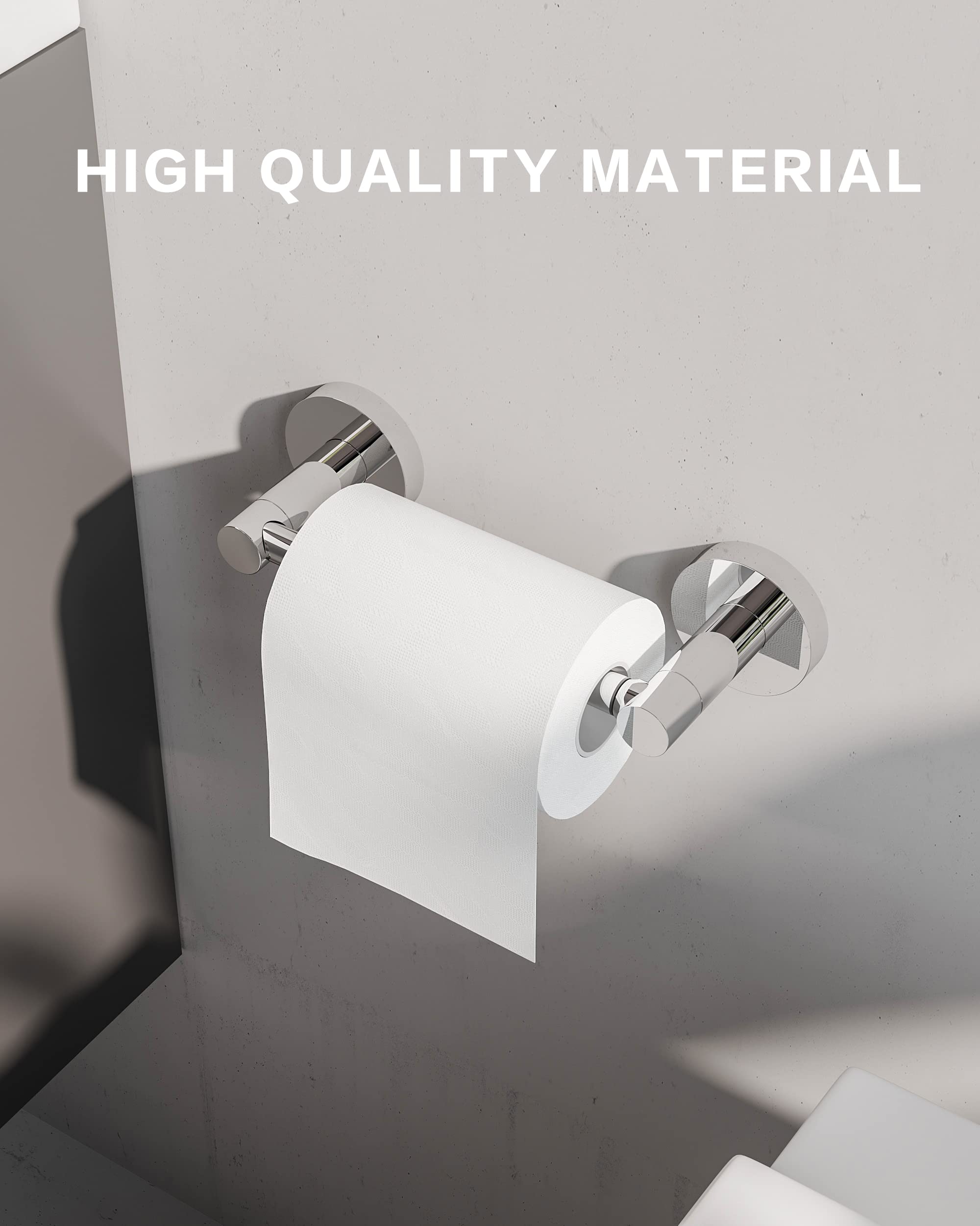 Fixsen Toilet Paper Holder Bathroom Tissue Roll Holder Stainless Steel And Zinc Alloy Wall Mount Detachable (Chrome, 1)