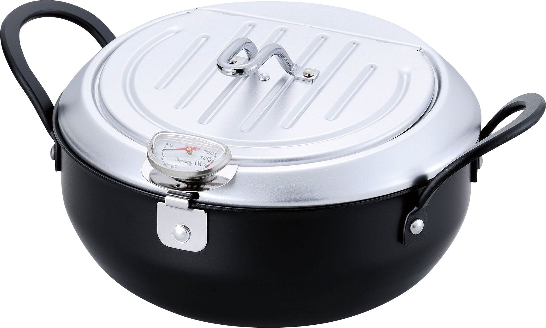 Wahei Freiz Tm-9467 Tempura Pot, Imono Koji From Tsubamesanjo, 7.9 Inches (20 Cm), Iron Lid, Induction Compatible, Made In Japan