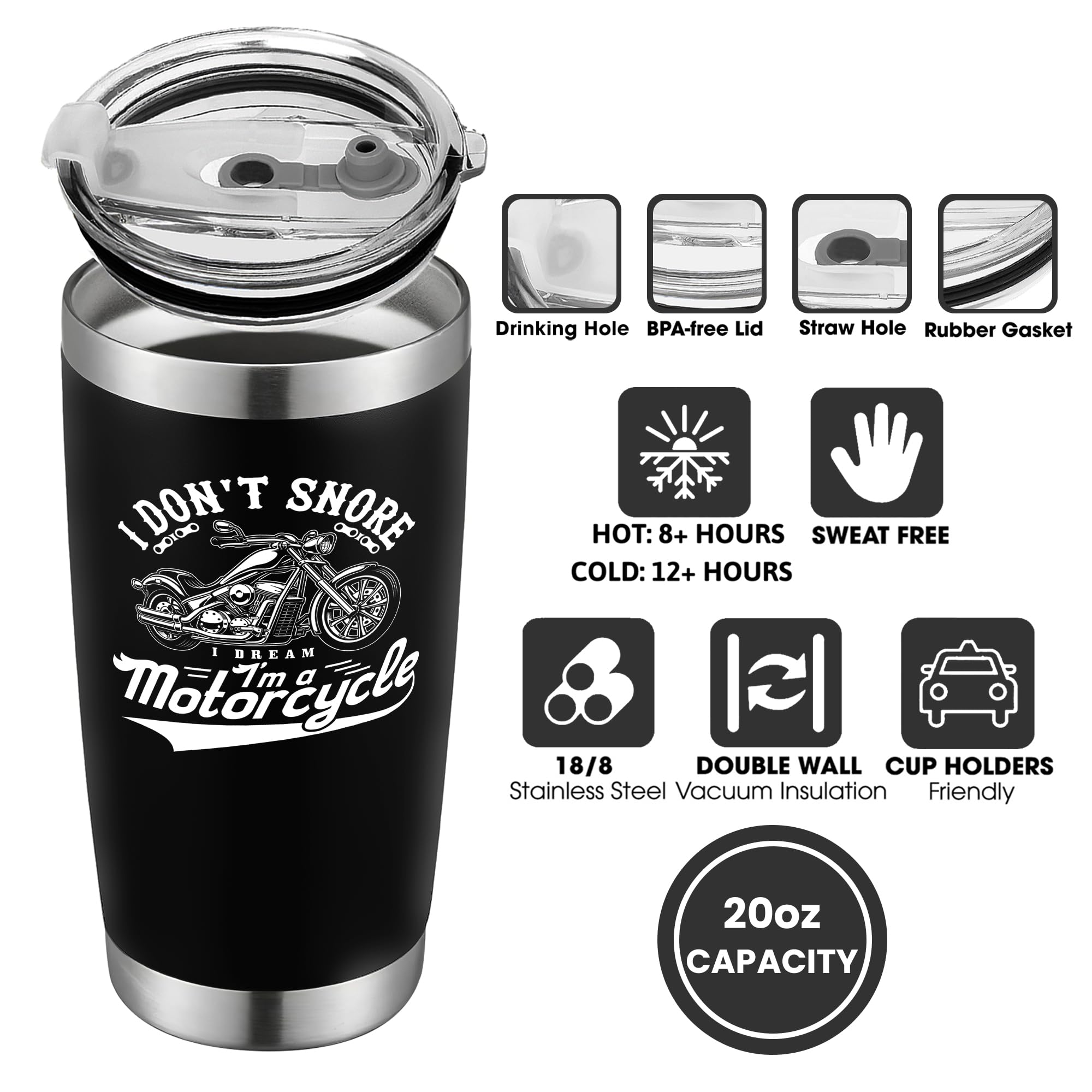 Motorcycle Gifts For Men - Gifts For Bikers Motorcycle Men, Gifts For Motorcycle Riders - Biker Dad Gifts, Motorcycle Dad Gifts