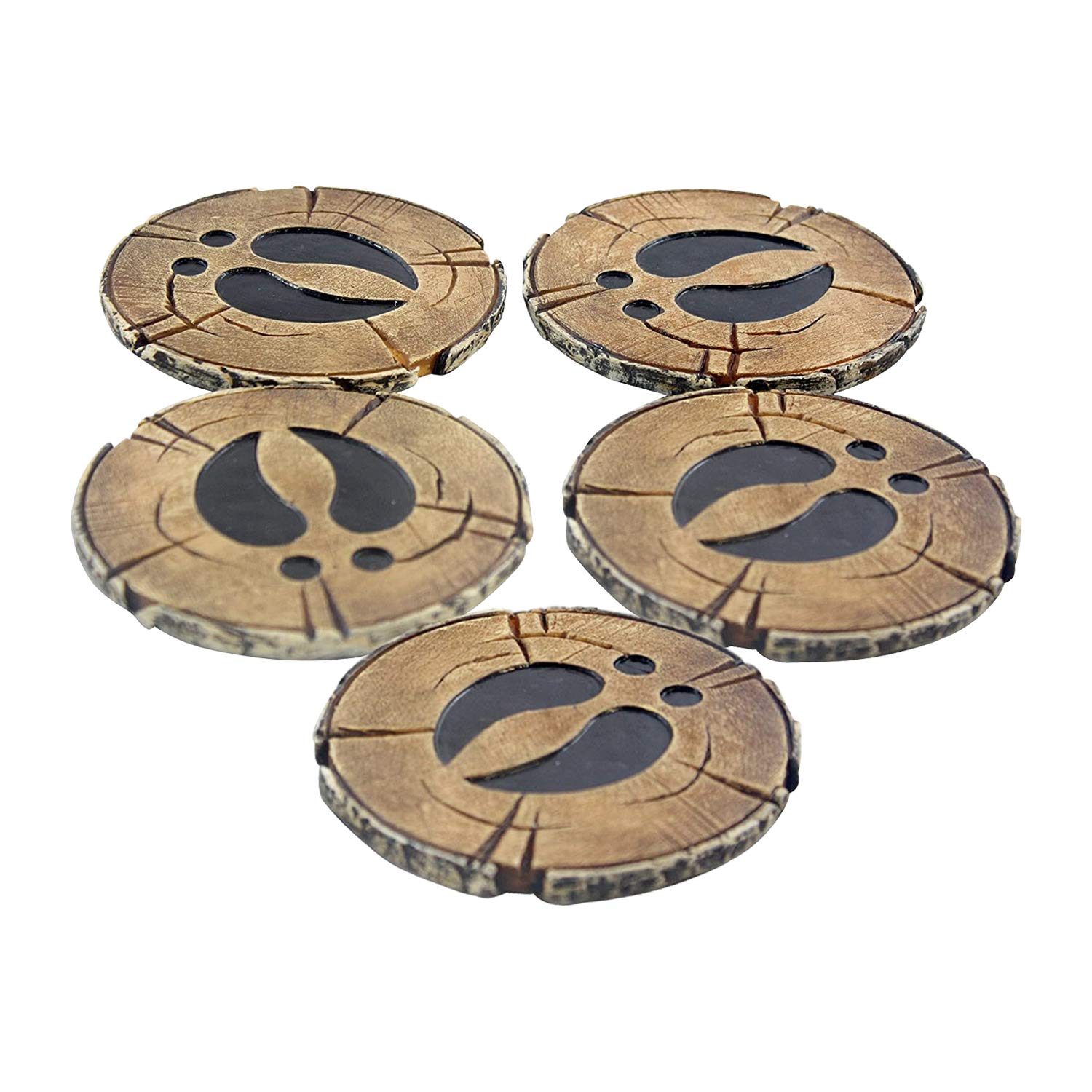 Pine Ridge Deer Antler Drink Coaster Set Of 4 Old West Decor - Home Table Beverage Coaster With Holder - Drink Glass Holder With