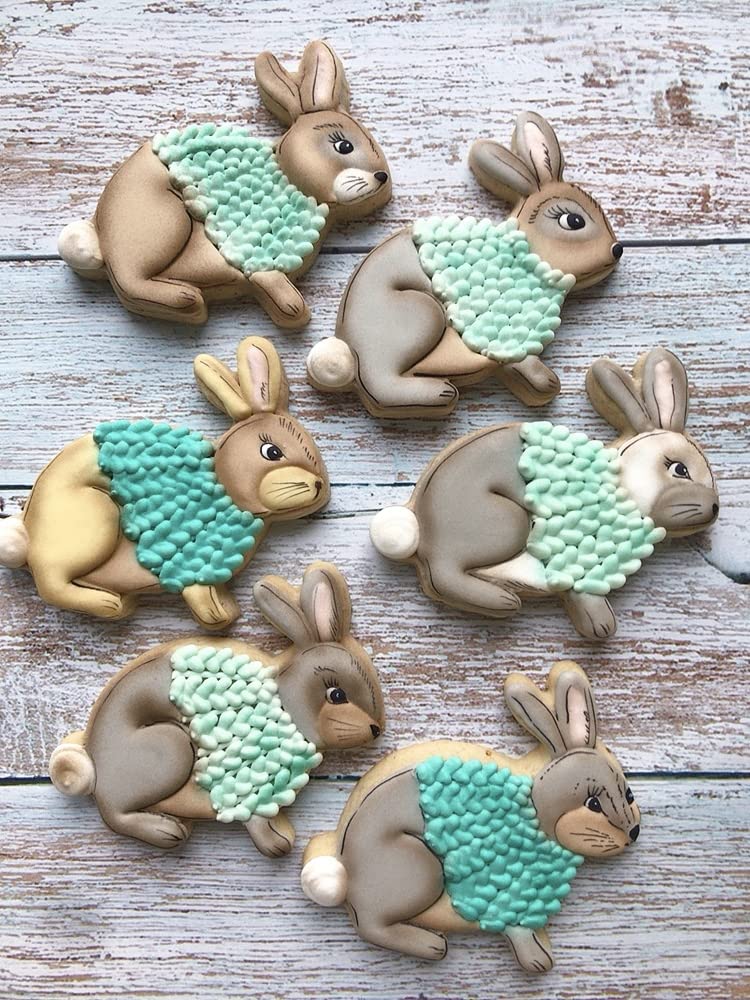 Liliao Woodland Cookie Cutter Set - 3 Piece - Fox, Walking Grizzly Bear And Rabbit Biscuit And Fondant Cutters - Stainless Steel