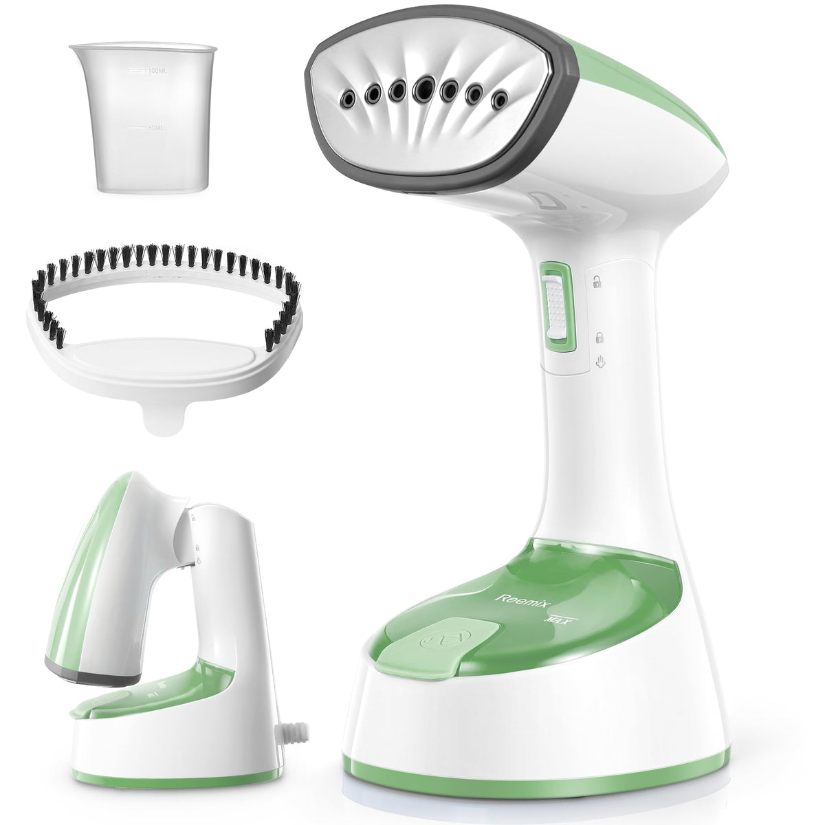 Reemix Steamer For Clothes, Folding Handheld Design Garment Wrinkles Remover, 20G/Min Strong Penetrating Steam, 25-Sec Fast Heat