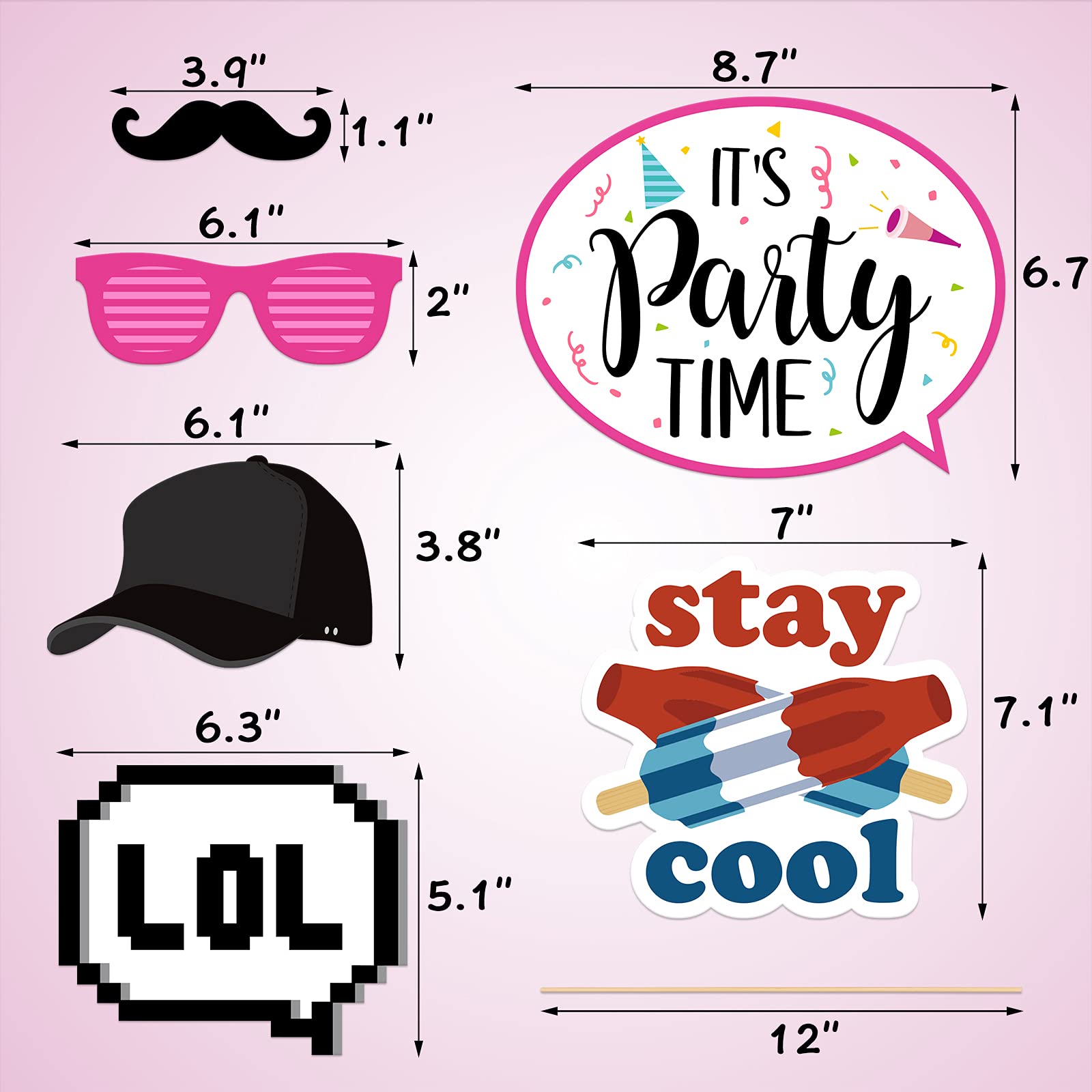 Mosailles 35Pcs 2000S Party Photo Booth Props 00S Party Decorations 2000'S Theme Birthday Party Supplies Vintage Retro Y2K Party