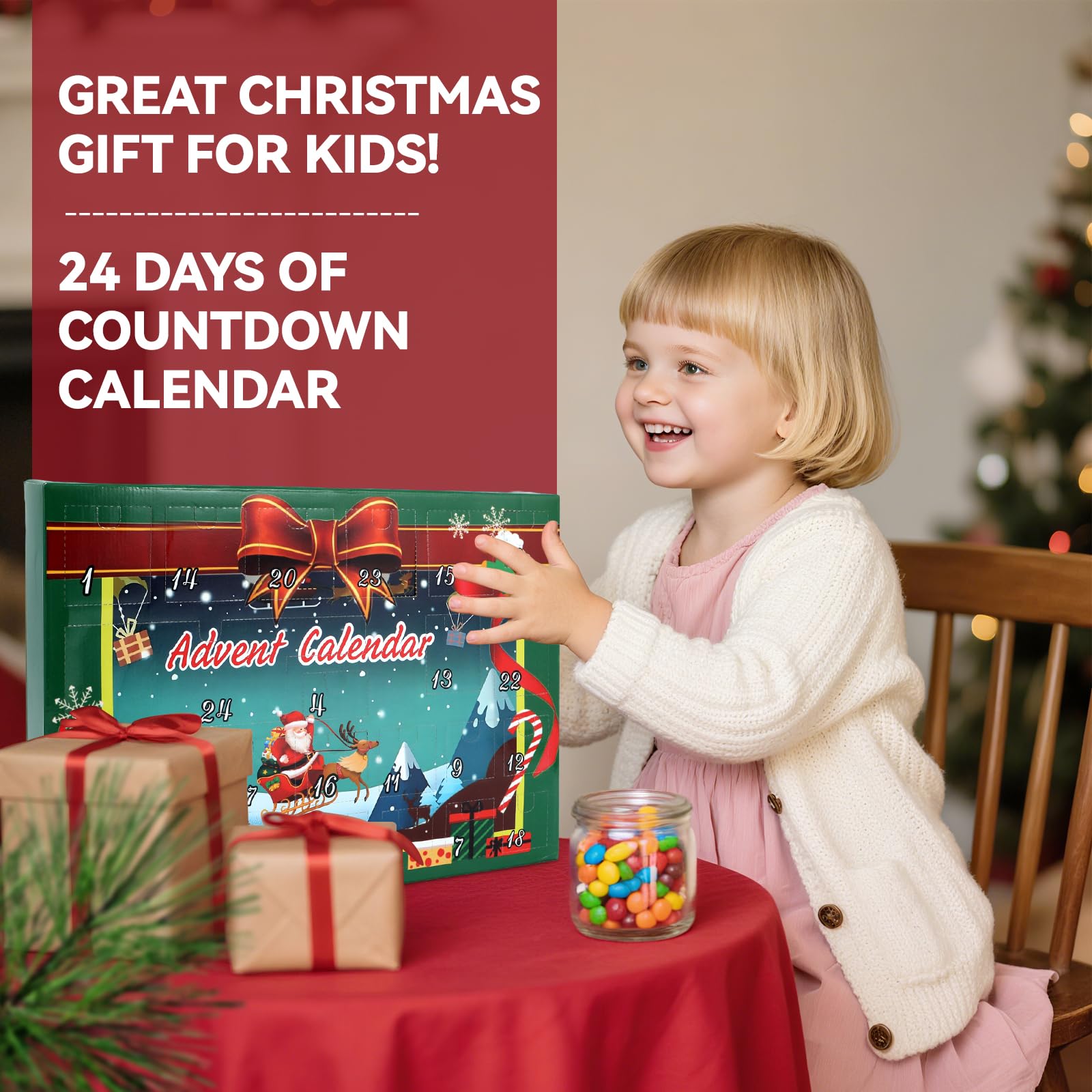 Advent Calendar 2025 for Boys Adults & Kids - Brain Teaser Christmas Countdown Calendar Gift Box with 24 Brain Teaser Puzzles, 2