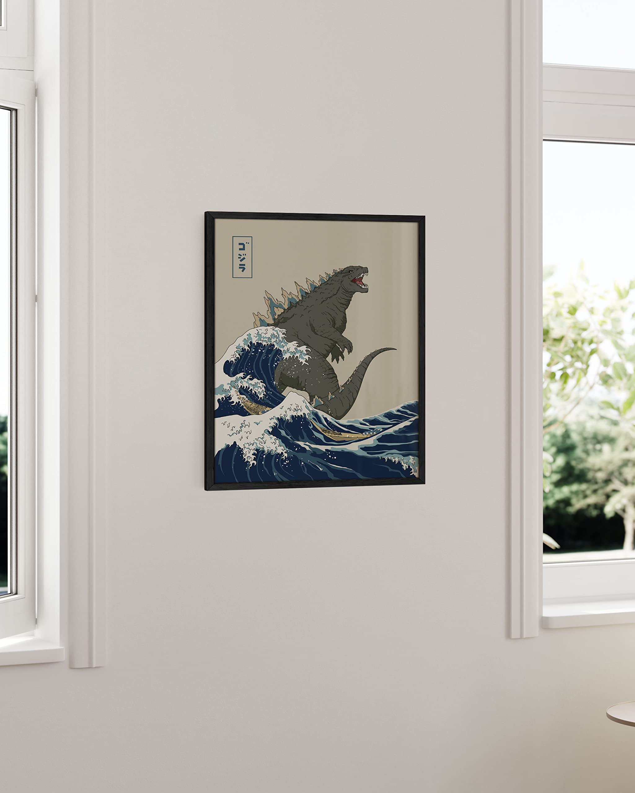 Haus And Hues Monster Posters For Boys Room - Japanese Wall Art Posters For Walls Japanese Art, King Of Monsters Poster Dinosaur