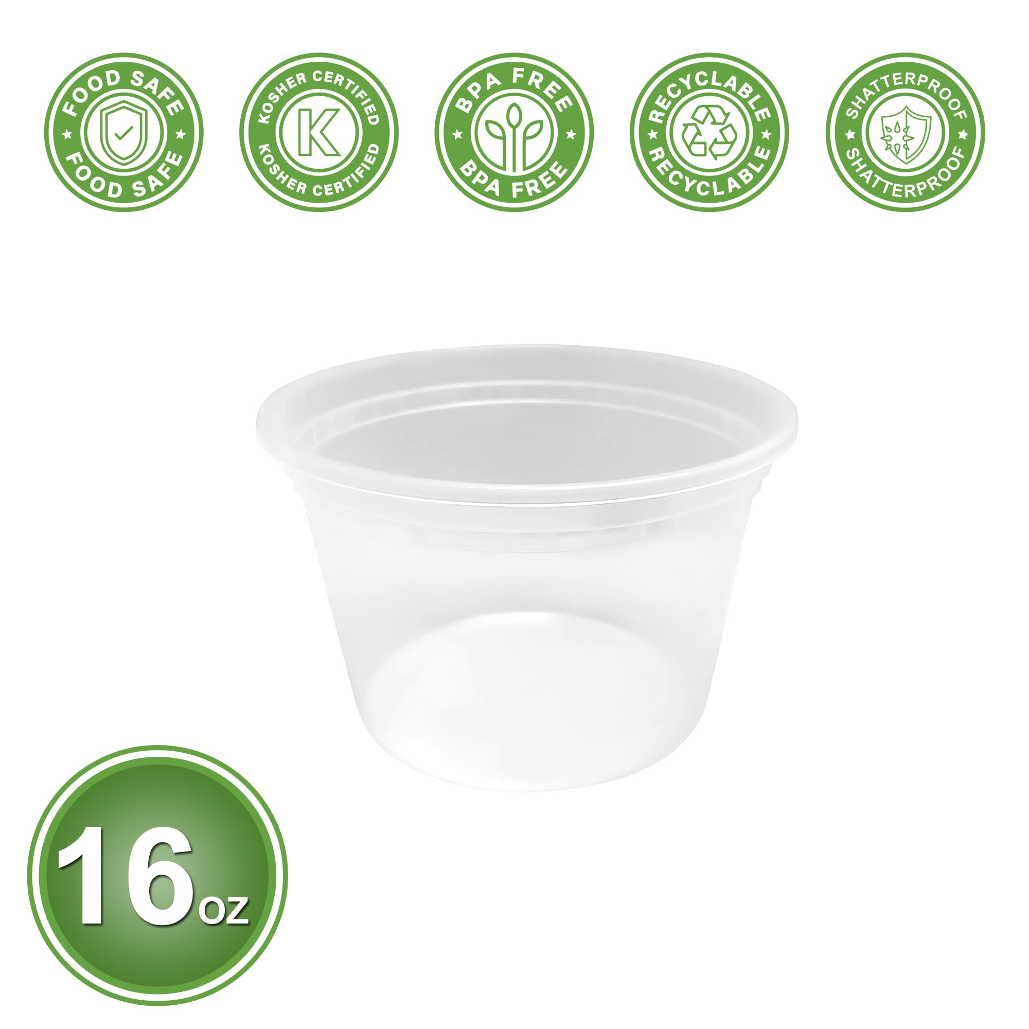 Party Bargains 36-Pack Food Containers With Lids - 8Oz, 16Oz, And 32Oz Combo Deli Containers For Food, Temperature Resilient, Le