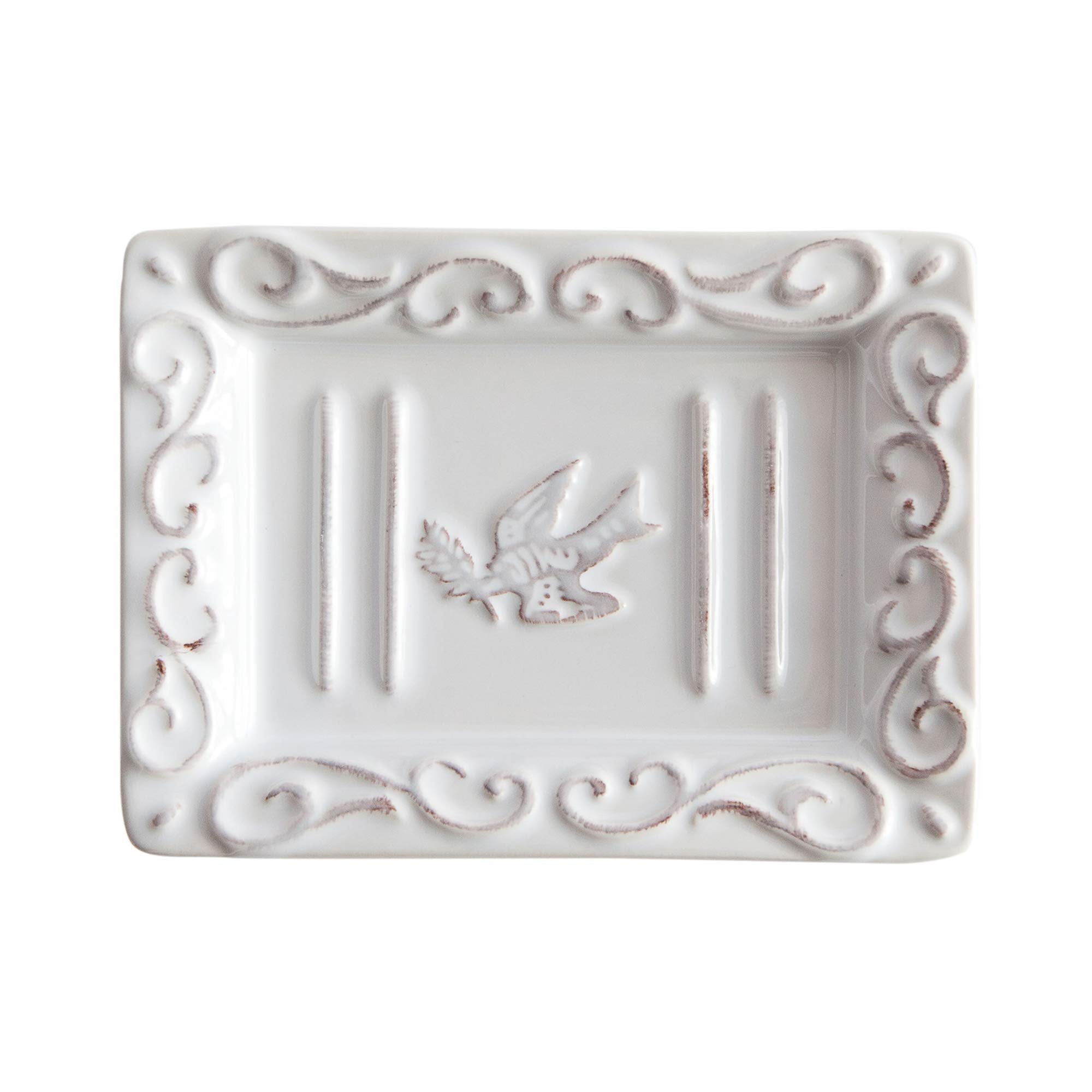 Pre De Provence With A White-Washed Terracotta Finish Soap Dish, 8.8 Ounce (Pack Of 1)