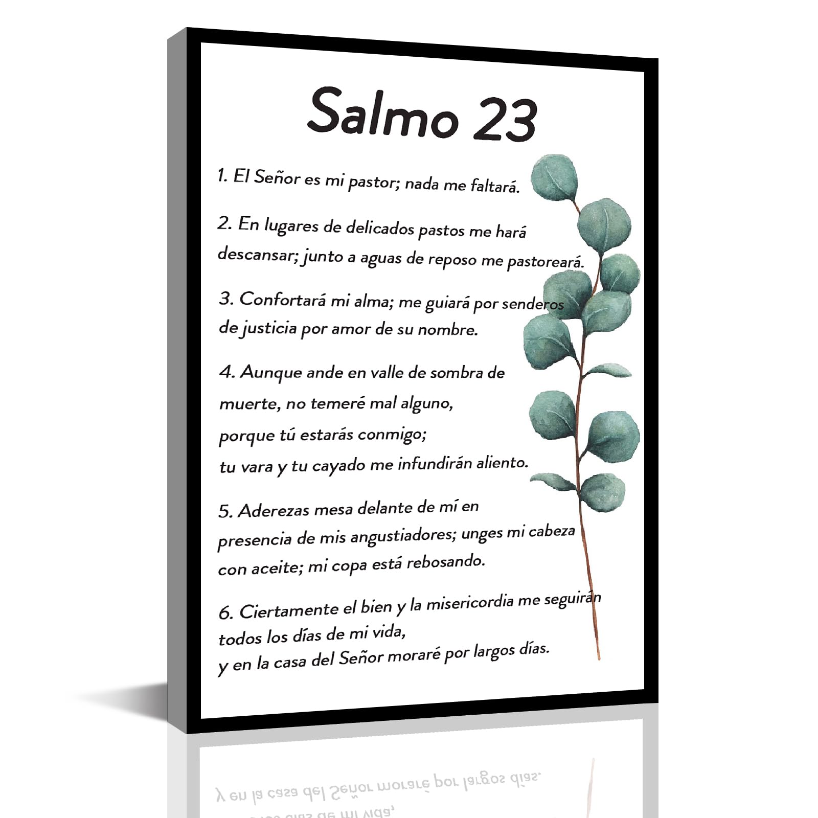 Bmotaso Salmo 23 En Espaol Para Pared Bible Verse Wall Art Scripture Biblical Psalm 23 Canvas Painting Christian Prayer Room Off