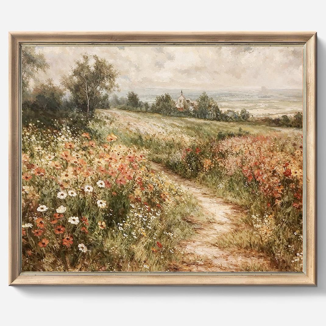 Vintage Wall Art, Classical Paintings Poster Prints, Room Decor For Home Office Bedroom Living Room, Bathroom Wall Decor (Wildfl