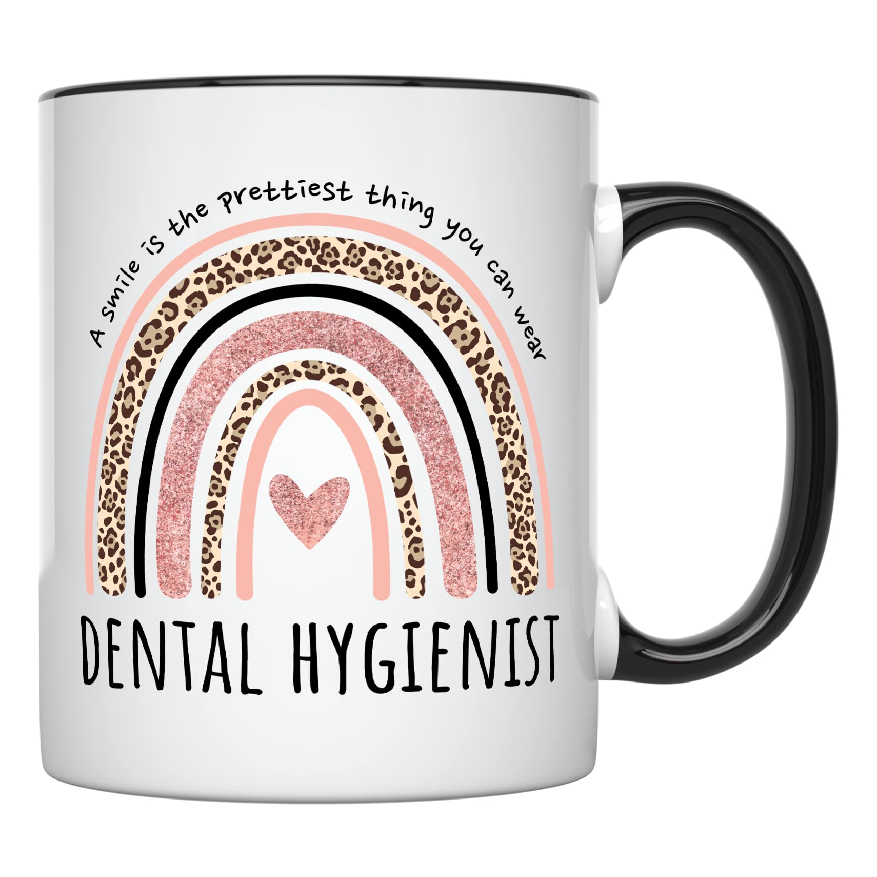 Younique Dental Hygienists Mug, 11 Ounces, Registered Dental Hygienist Cup For Women, Dental Hygiene Coffee Mug (Black Handle)