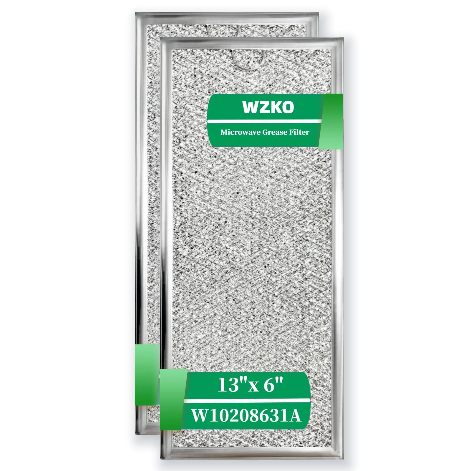 Wzko W10208631A Microwave Grease Filter For Whirlpool Ge Microwave 13'' X 6'' 2 Pack Filter Replacement