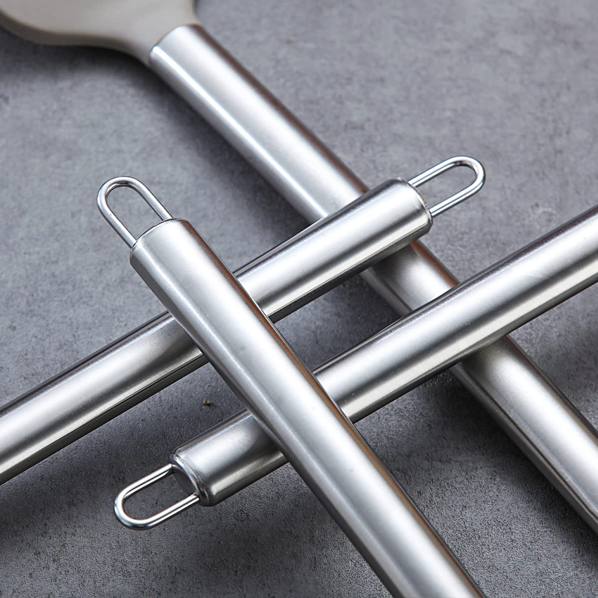 Berglander Kitchen Utensils Set 38 Pieces Non-Stick Silicone Cooking Utensils Set  Kitchen Tools Set  Spoon Spatula Set with Sturdy Stainless Steel Utensil Holder  Dishwasher Safe