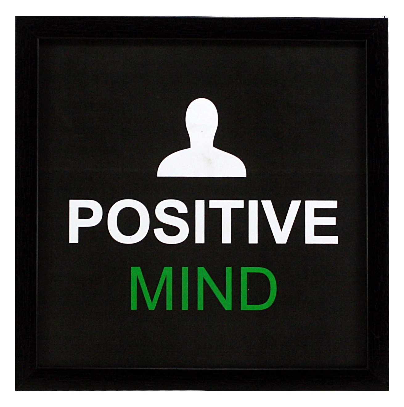 Indianara 3 Piece Set of Framed Wall Hanging Motivational Spiritual Art Prints Positive Mind Vibes Life 8.7 inch X 8.7 inch With