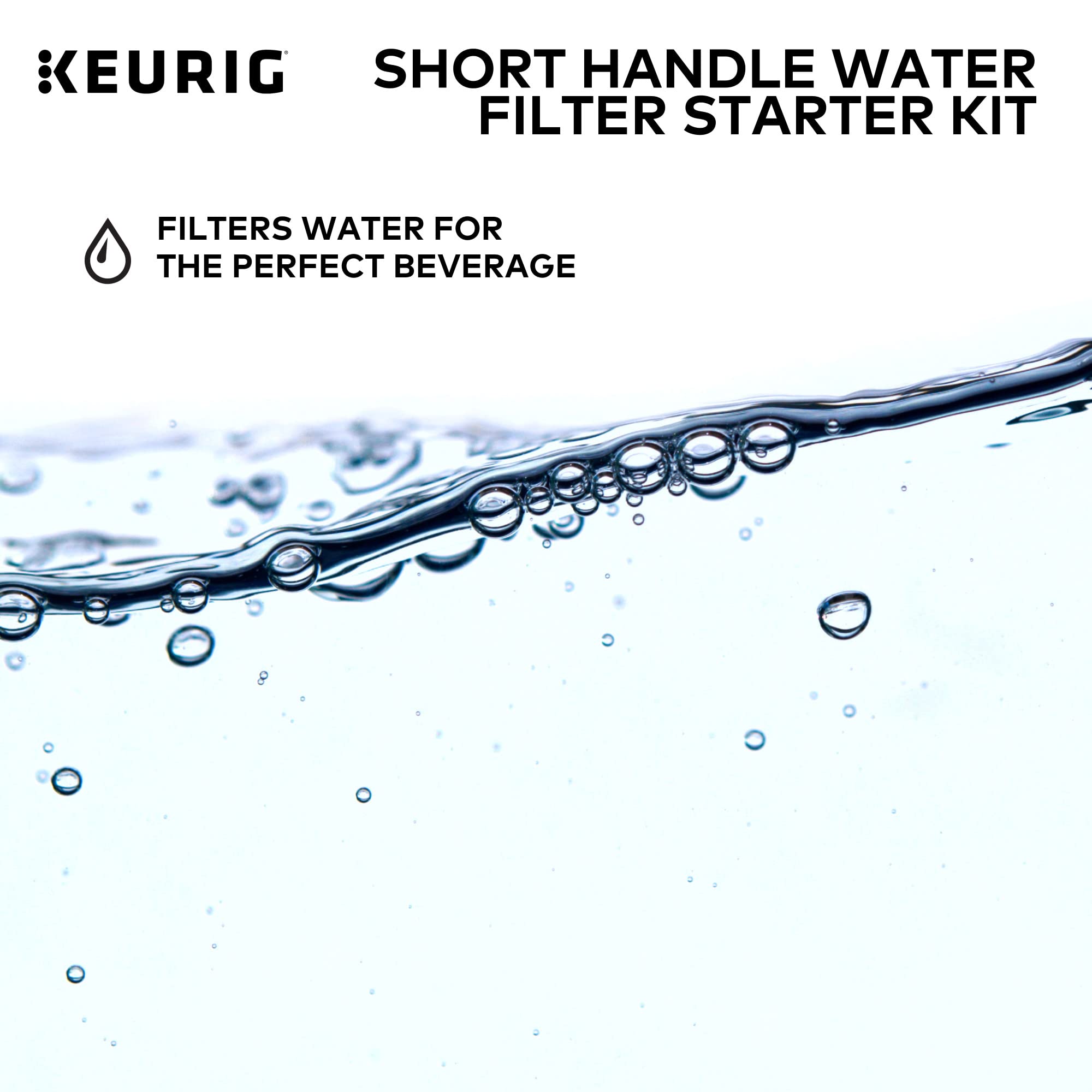 Keurig Short Handle Water Filter Starter Kit - 1 Count, Plastic Material, Model 611247370674