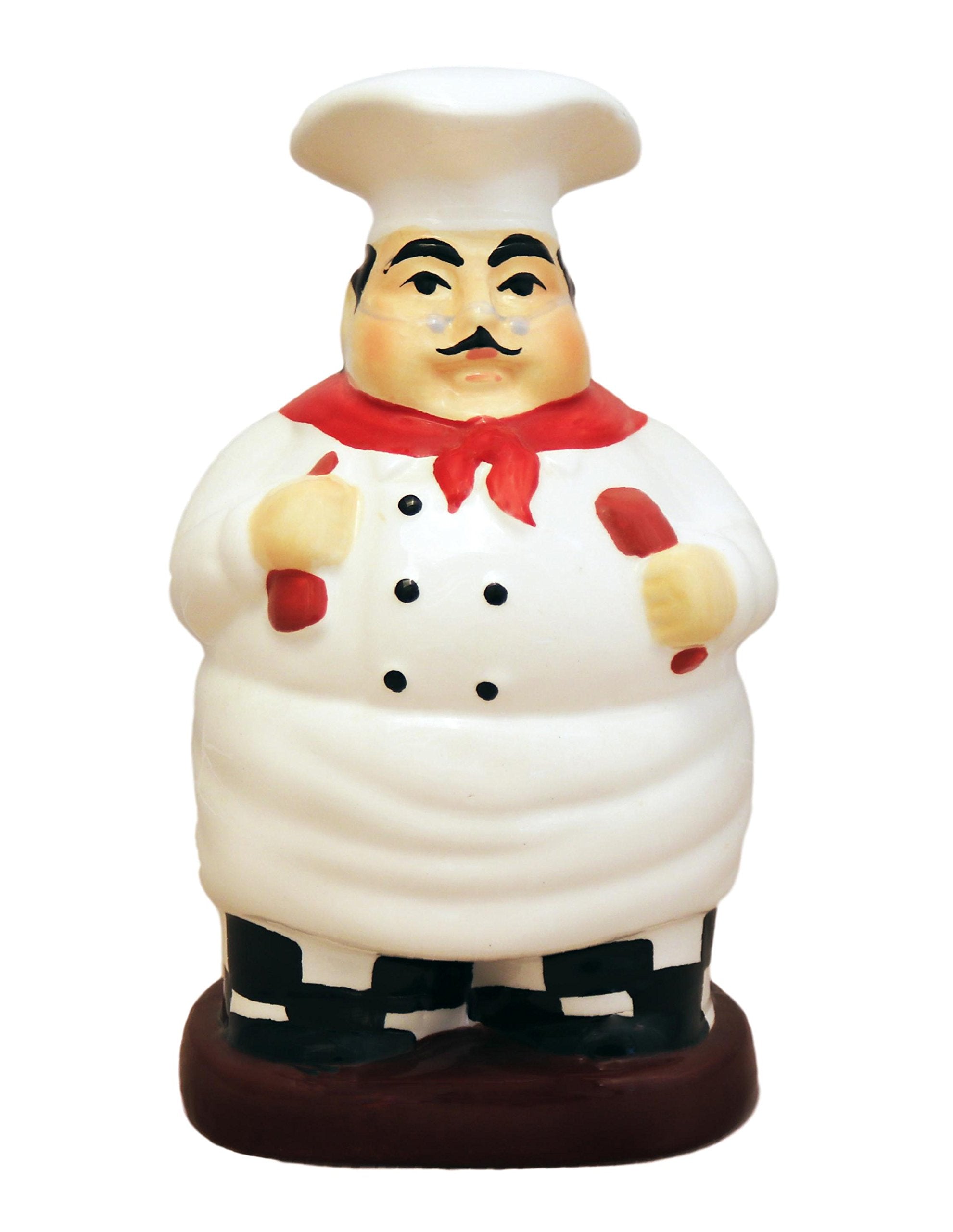 Ack Fat Chef Hand Painted Ceramic Utensil Jar, Utensil Holder, Utensil Crock, Modern Kitchen Decor, Kitchen Storage For For Spoo