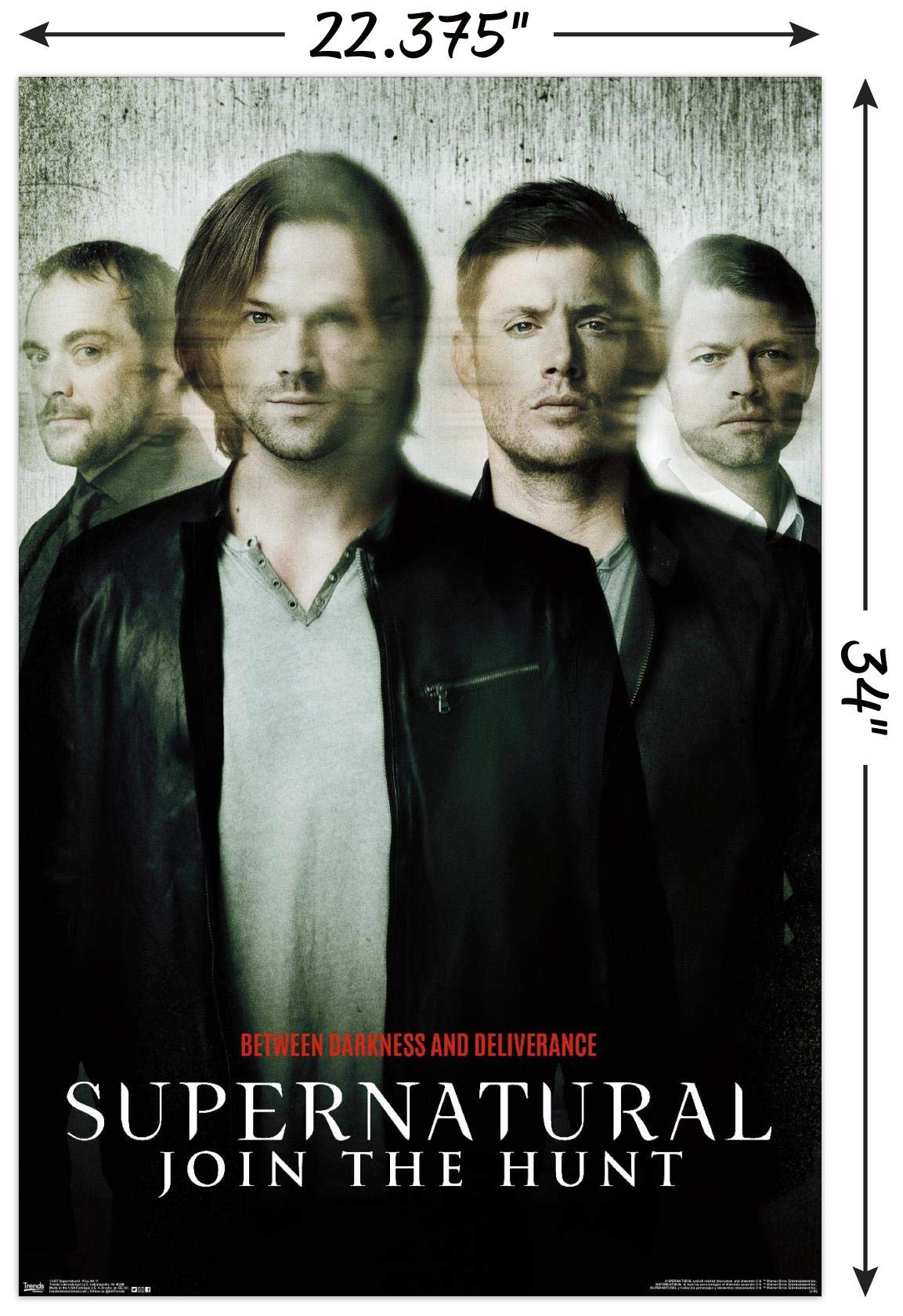 Trends International Supernatural - Key Art 11 Wall Poster, 22.375'' X 34'', Poster & Mount Bundle