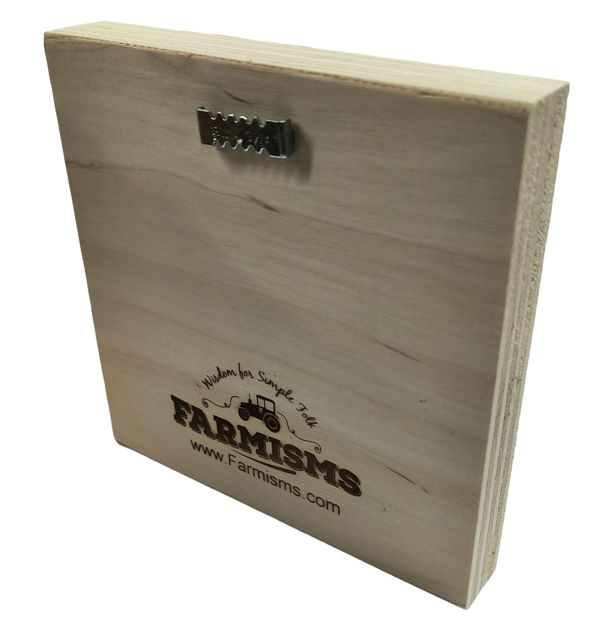 Farmisms 5x5 Inspirational Wooden Rustic Country Signs for Country Farm Living -Drink up Grinches