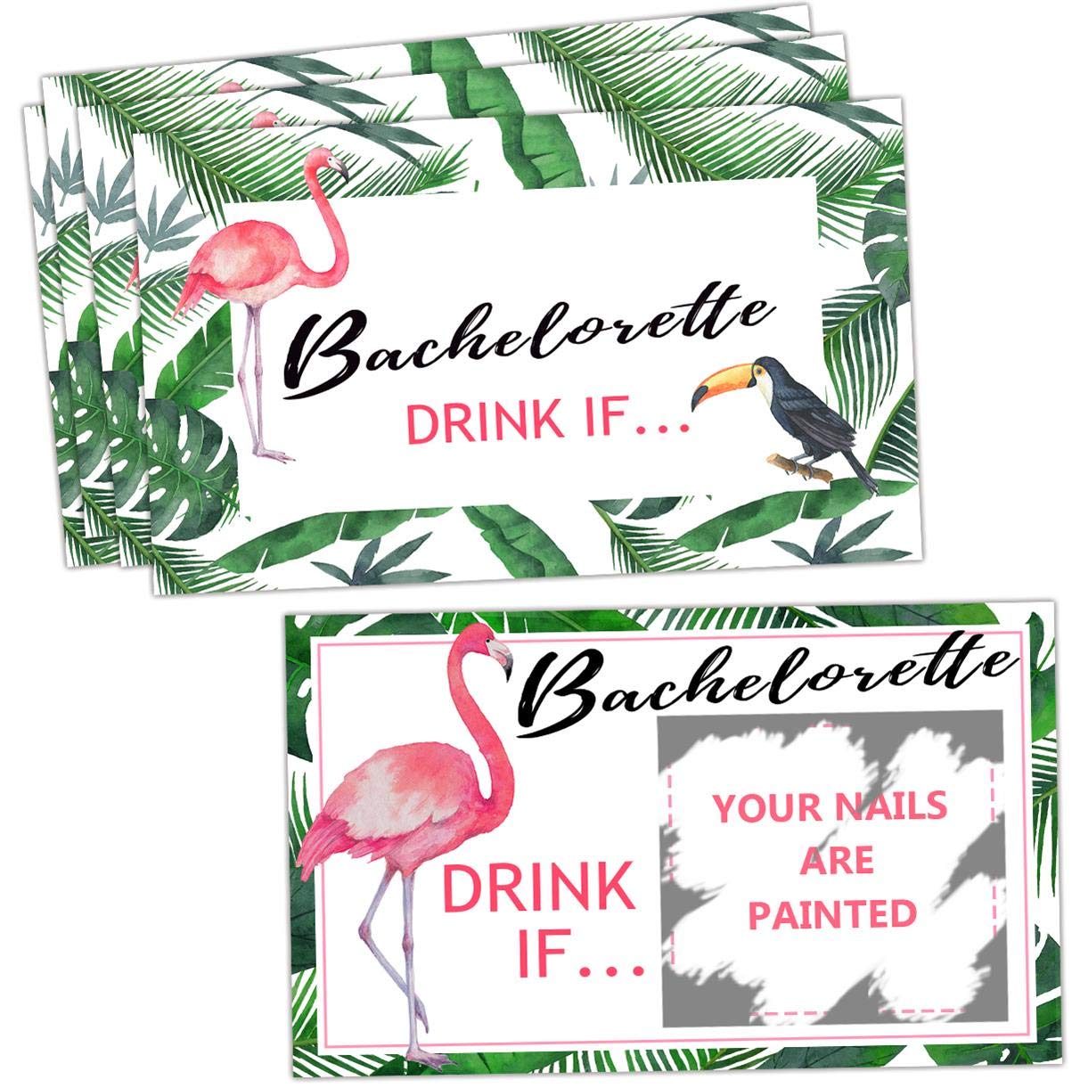 Bachelorette Party Drinking Games - Drink If Games Scratch Off Cards - Perfect For Girls Night Out Activity,Bridal Showers,Brida