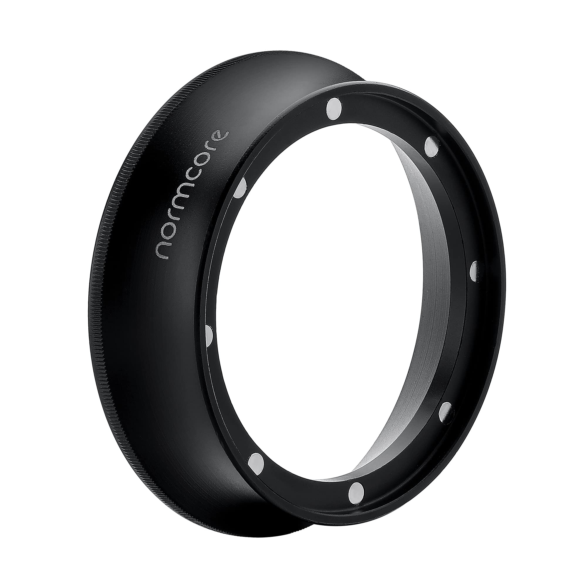 Normcore 54Mm Magnetic Dosing Funnel V2 - Espresso Coffee Dosing Ring - 18Mm Anodized Aluminum With 8 Neodymium Magnets Fits 54M