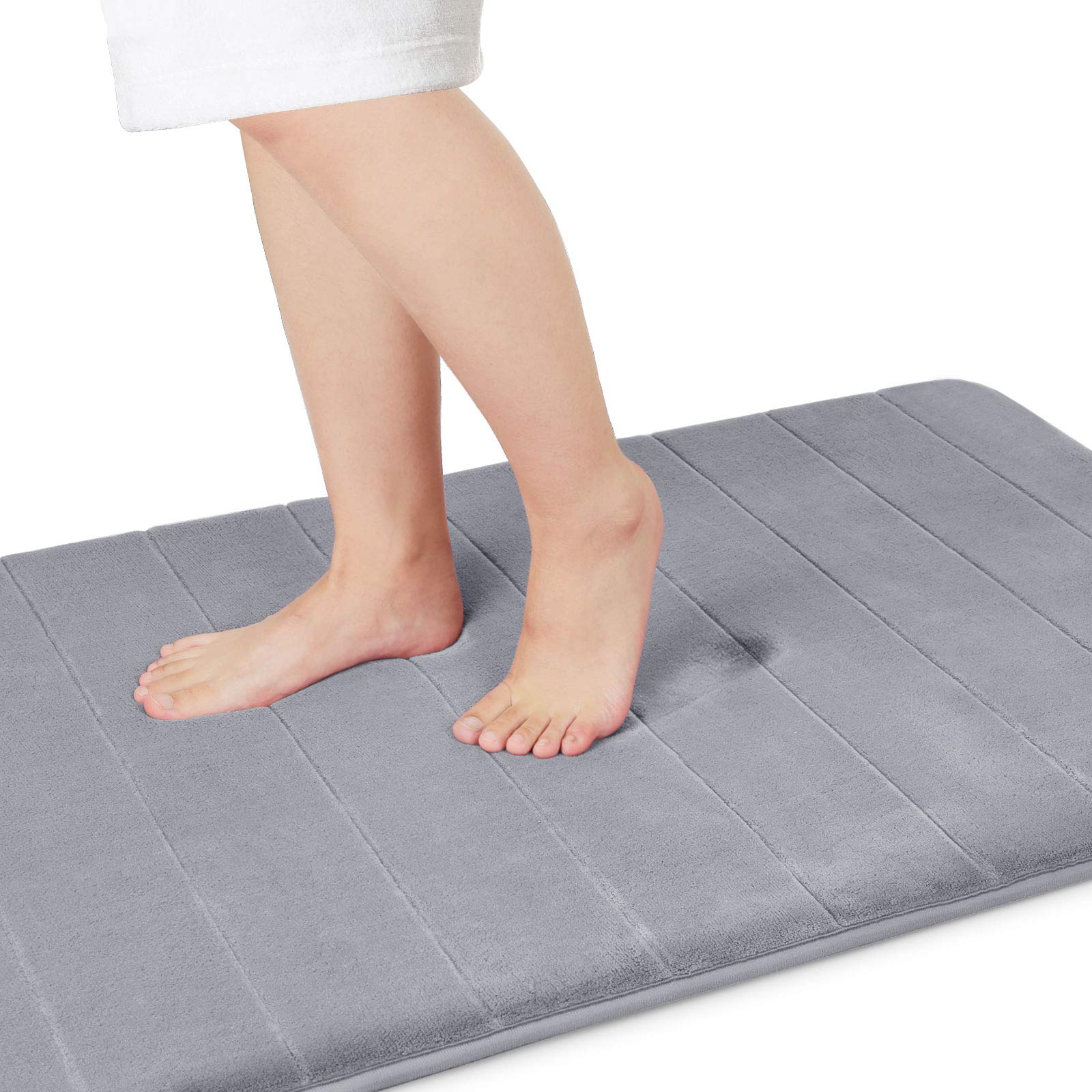 Yimobra Memory Foam Bath Mat Large Size,70 X 24 Inches, Soft And Comfortable, Super Water Absorption, Non-Slip, Thick, Machine W