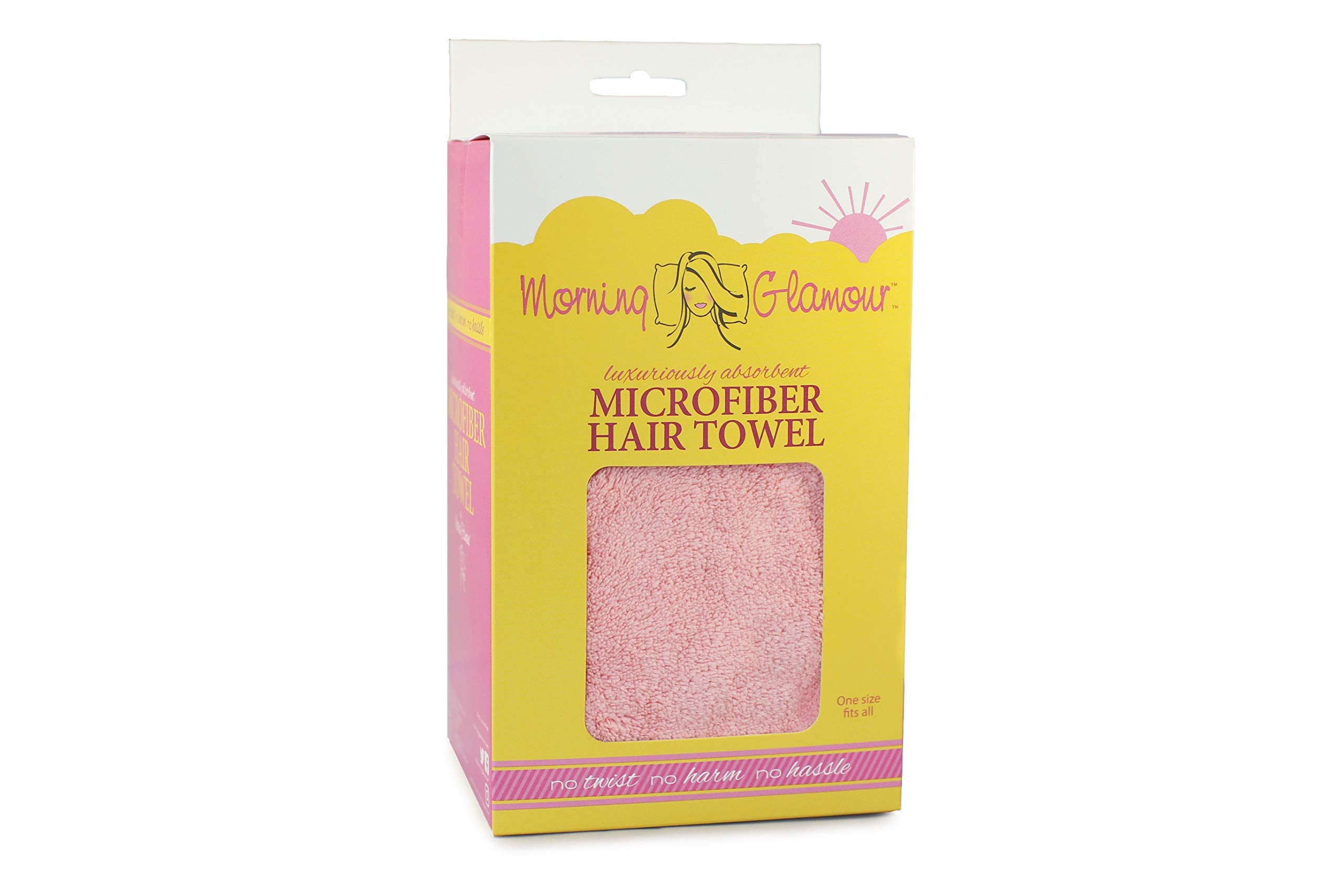 Morning Glamour LLC Microfiber Hair Towel-Pink