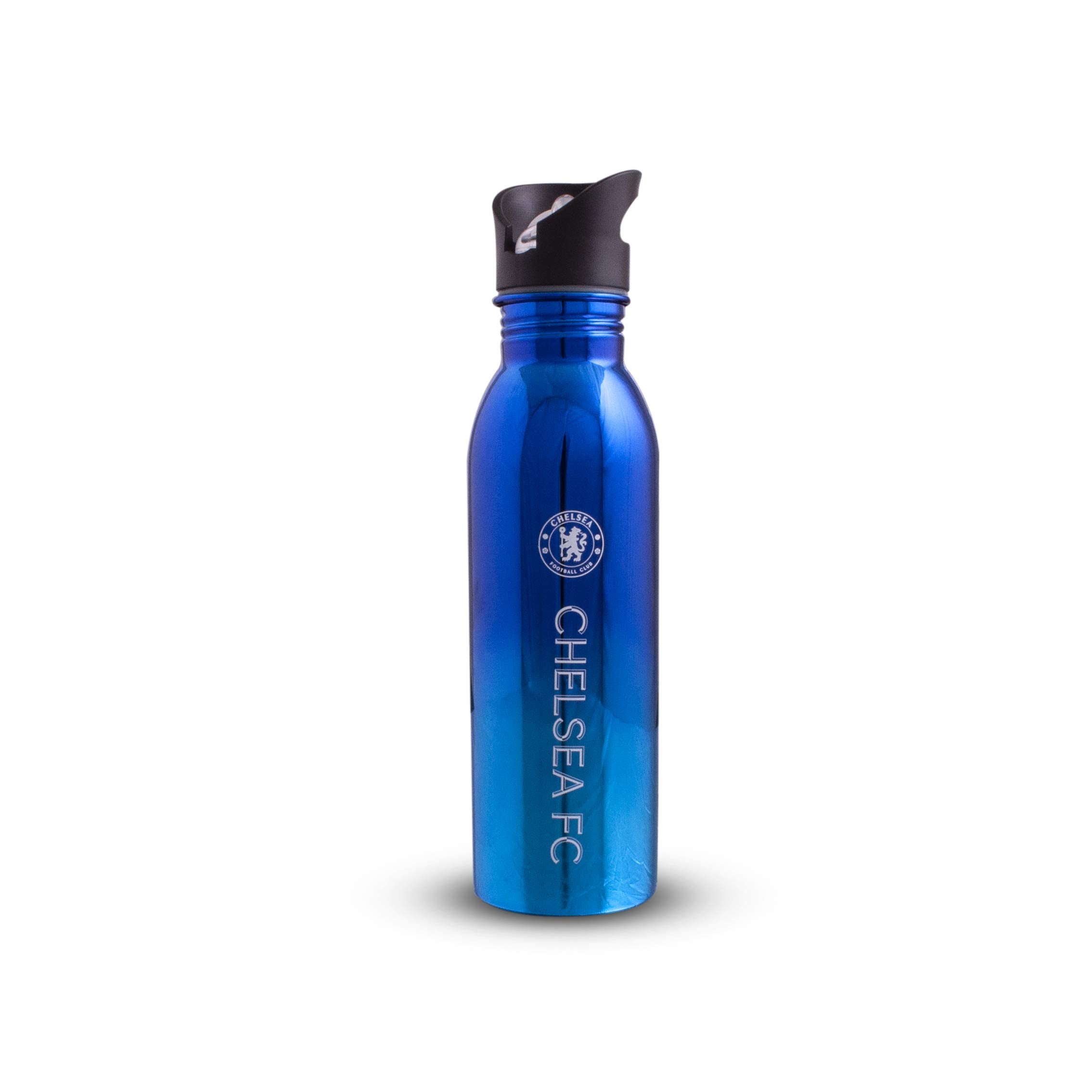 Chelsea F.C. 700Ml Stainless Steel Uv Coated Sports Bottle, Blue