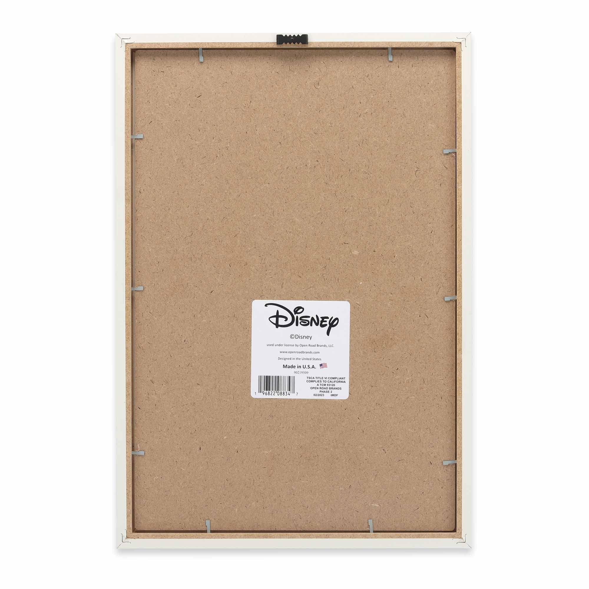 Disney Lilo And Stitch Love You More Framed Wood Wall Decor - Adorable Stitch Wall Art For Kids' Bedroom Or Movie Room