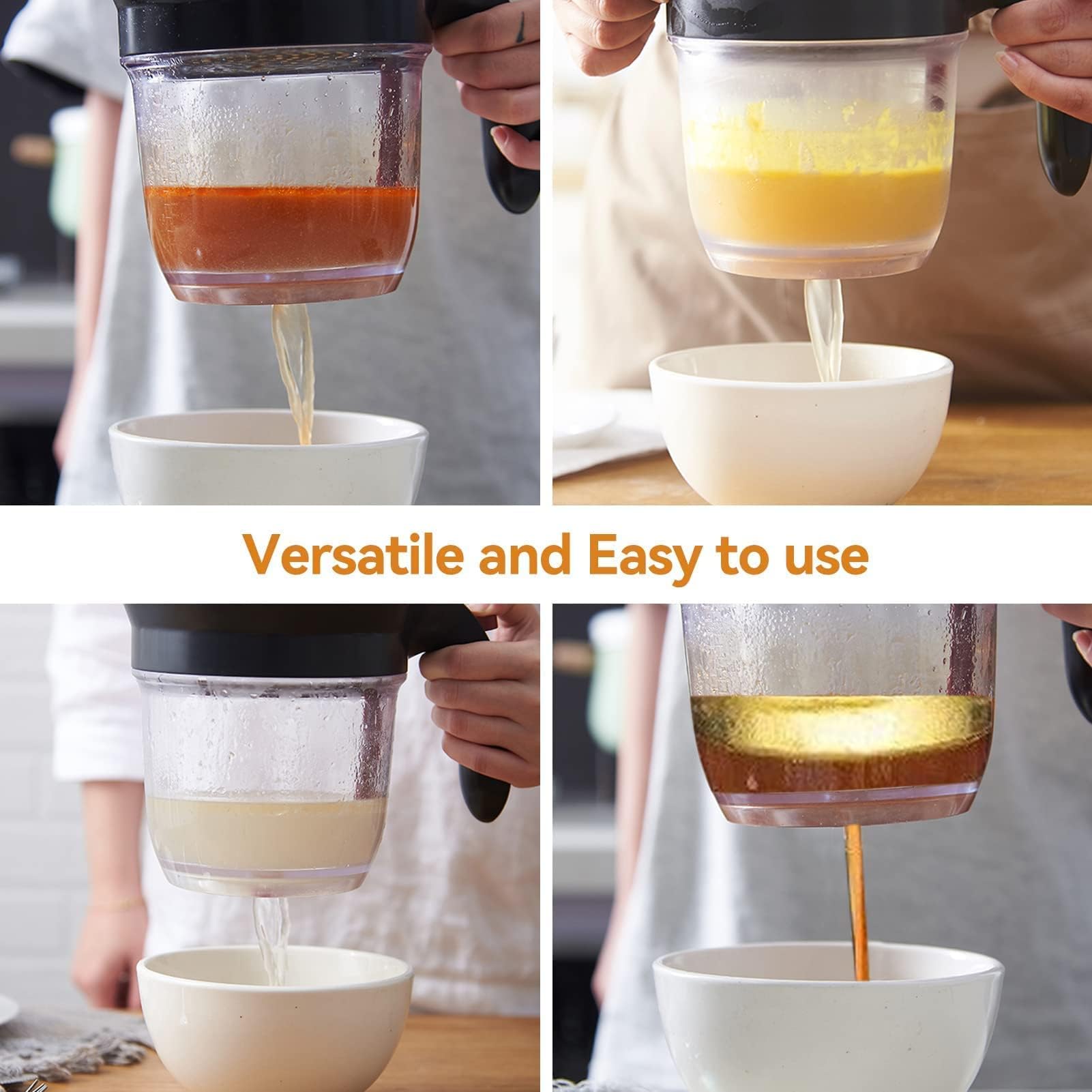 Fat Separator With Bottom Release, Gravy Grease Separator With Oil Strainer And Scale Grease Separator Oil Gravy Separator Soup
