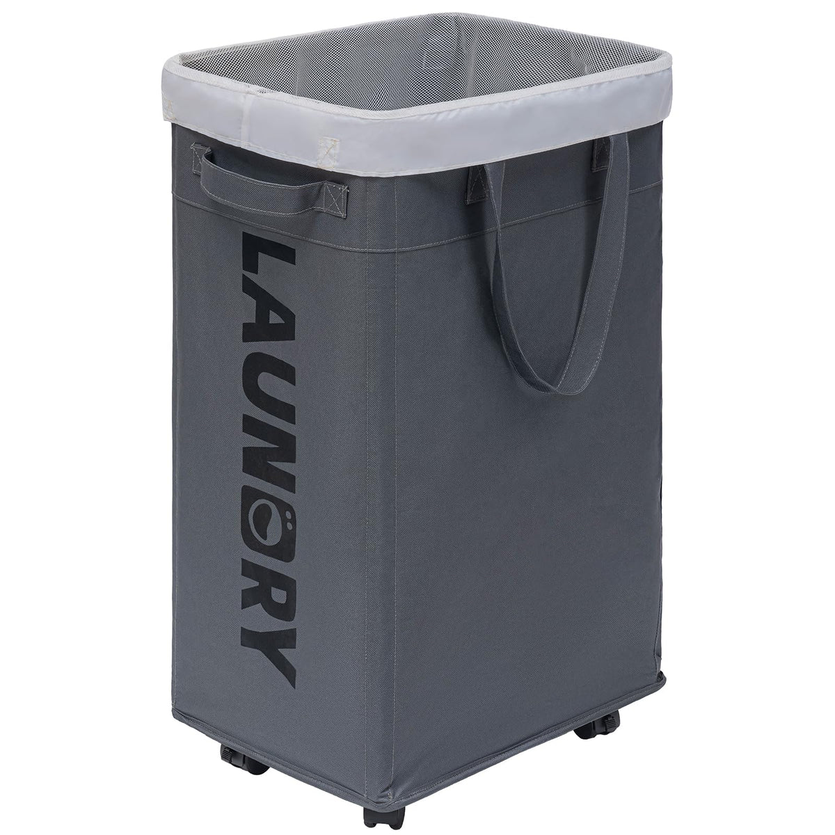 Chicvita Rolling Laundry Basket With Wheels,75L Large Collapsible Laundry Hamper With Removable Wash Bag Space For Corner Dorms,