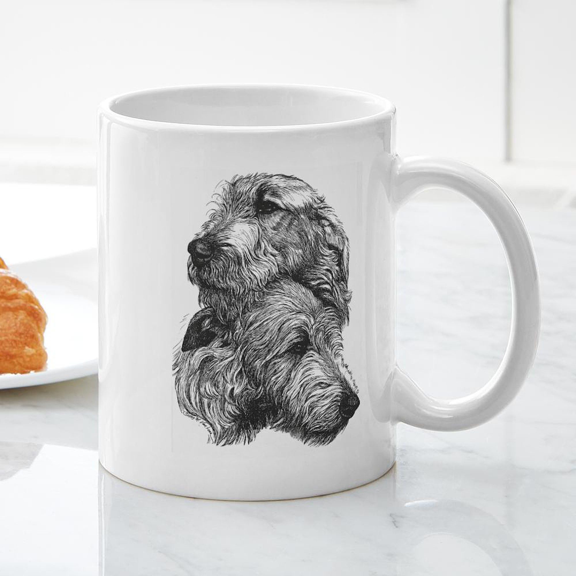 CafePress Irish Wolfhound Pair 11 oz (325 ml) Ceramic Coffee Mug