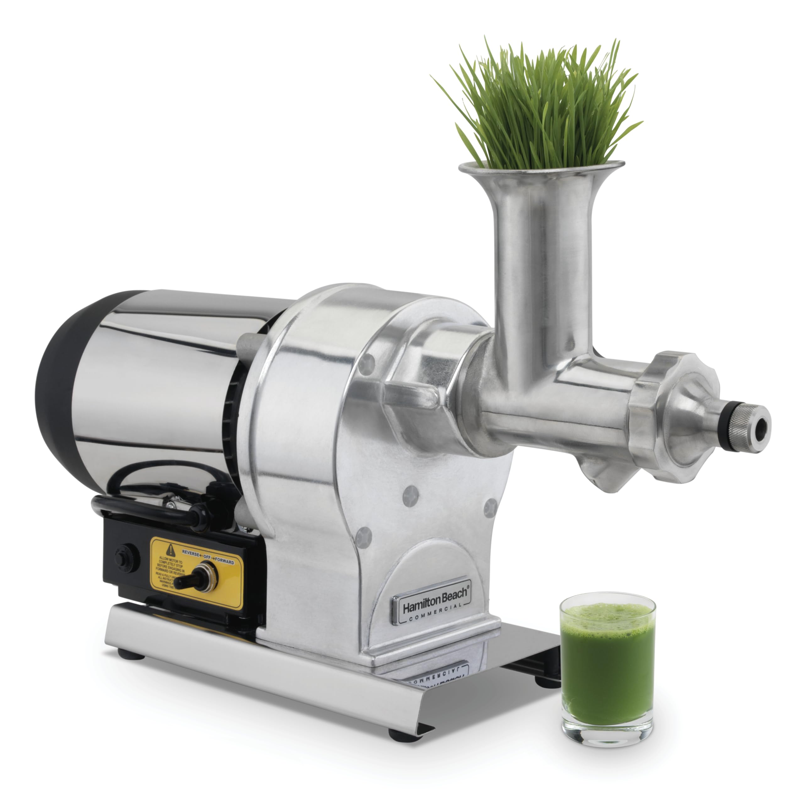 Hamilton Beach Commercial HWG800 Wheatgrass Juicer, 12 Height, 23.03 Width, 7.09 Length, Stainless Steel
