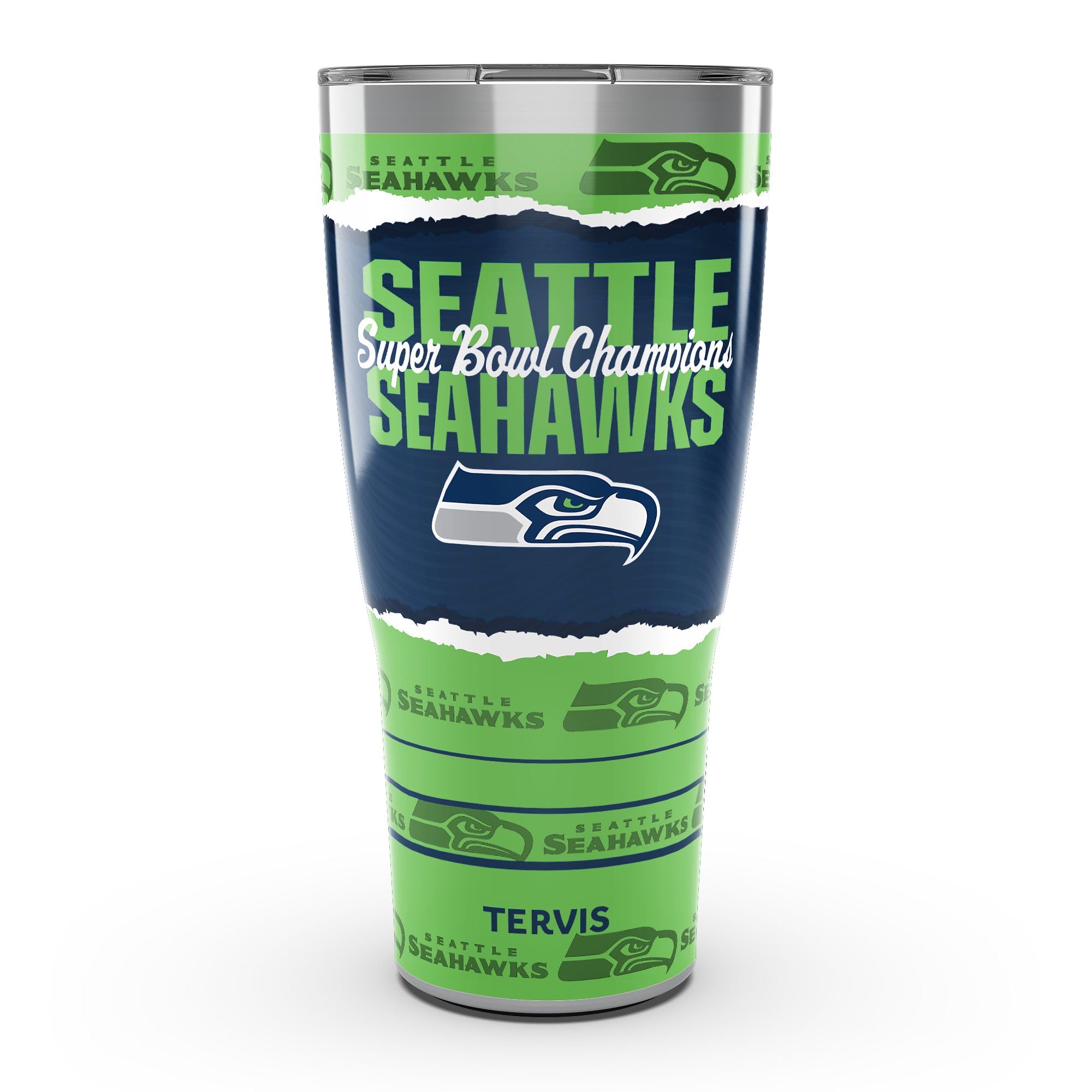 Tervis Traveler NFL Seattle Seahawks - Super Bowl LX Champions Made in USA Double Walled Insulated Tumbler Travel Cup Keeps Drin