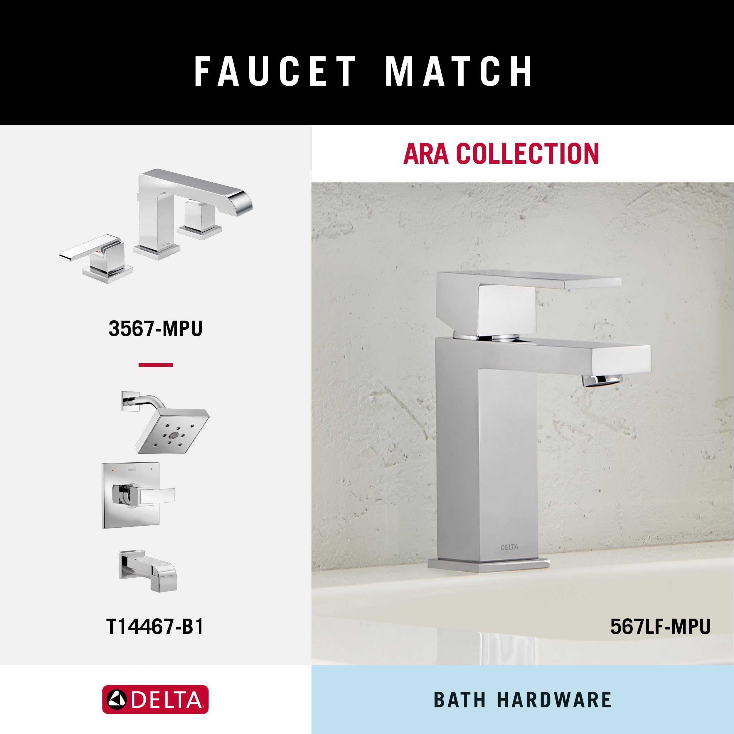 Delta 76424 Ashlyn 24-in Wall Mount Towel Bar Bath Hardware Accessory in Polished Chrome