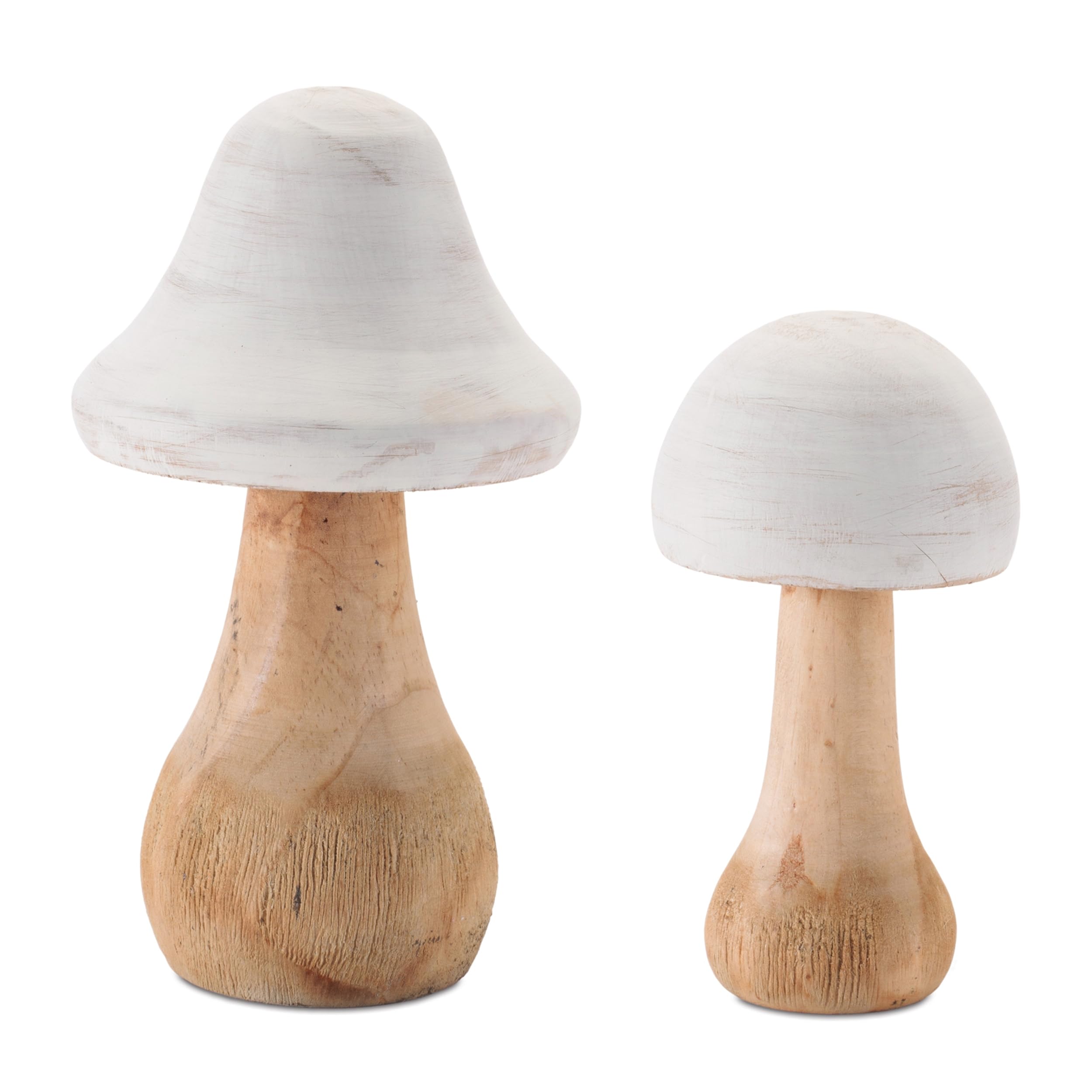 Mushroom (Set of 2) 7.75H, 18H Wood