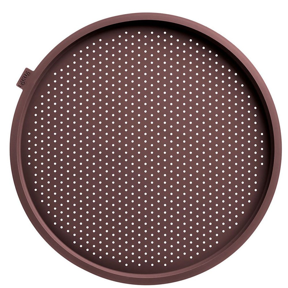 Lekue Perforated Pizza Mat, 14'', Brown