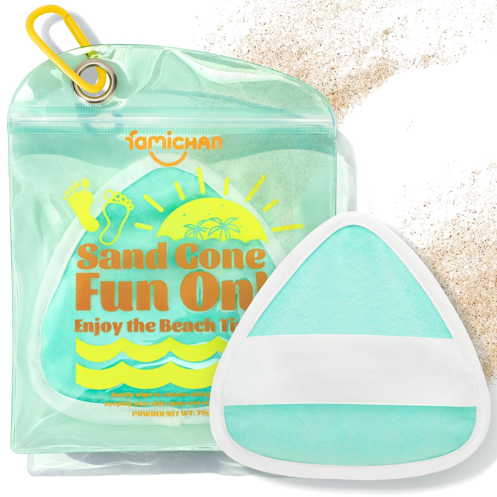 Famichan Beach Sand Removal Bag Towel