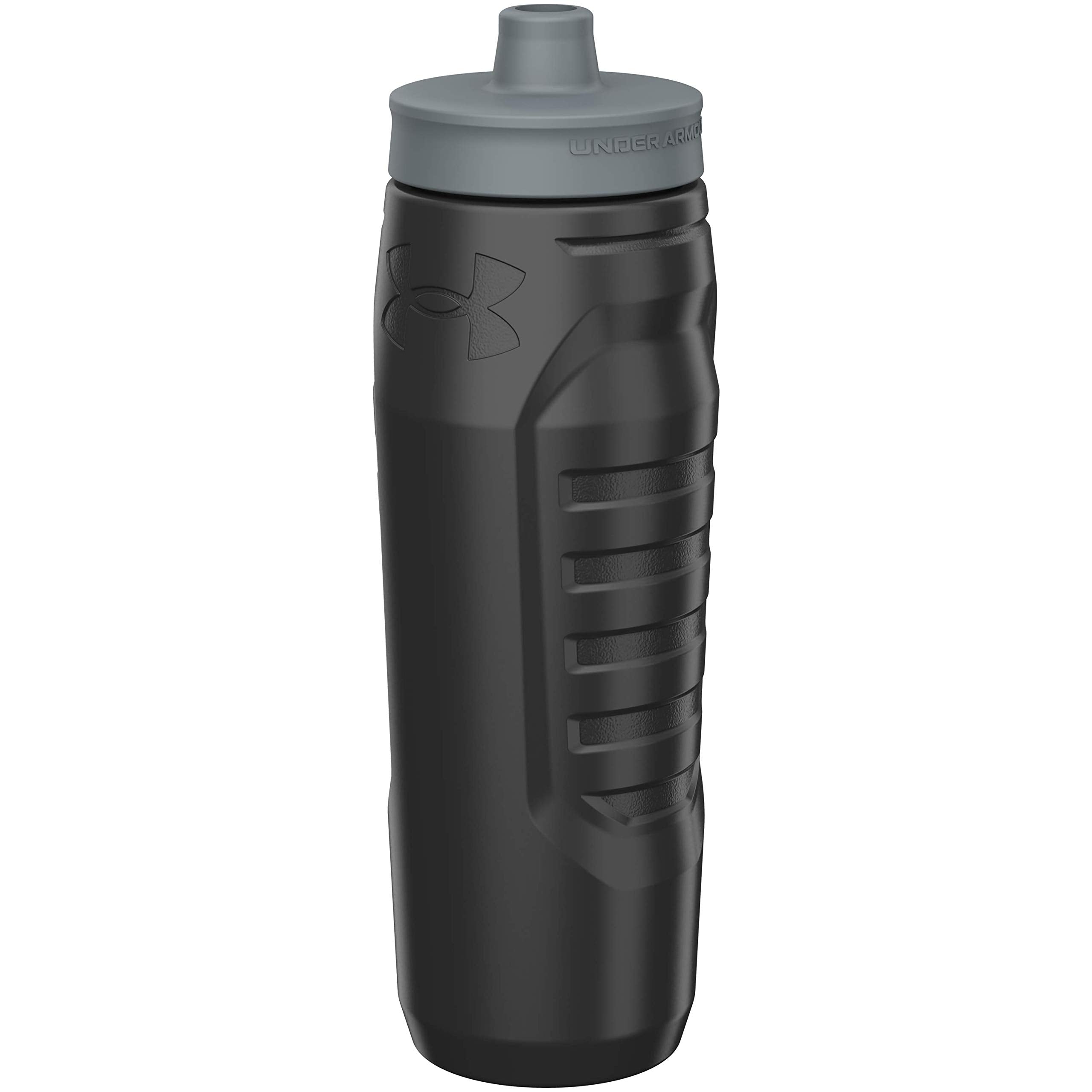 Under Armour Sideline Squeeze Water Bottle, Designed With Quick-Shot Lid, Quick & Easy Hydration, 32 Oz