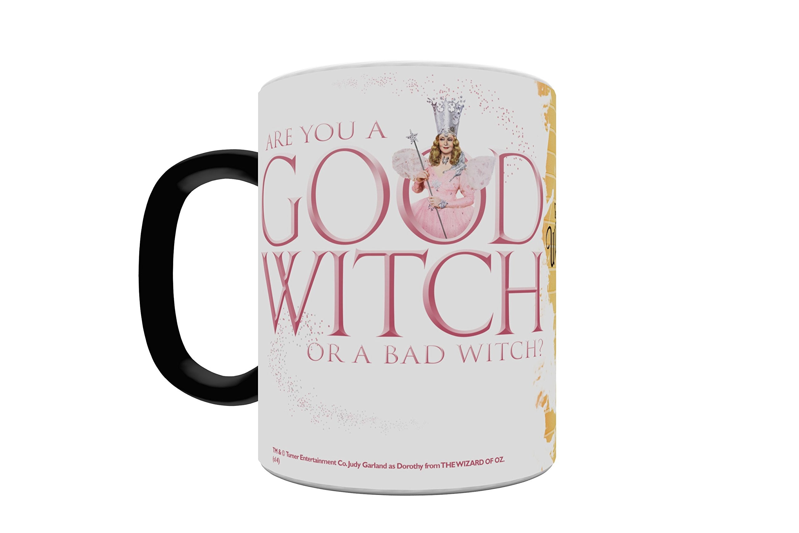 Morphing Mugs Wizard of Oz (Good Witch Bad Witch) Ceramic Mug  Black 11 fl oz