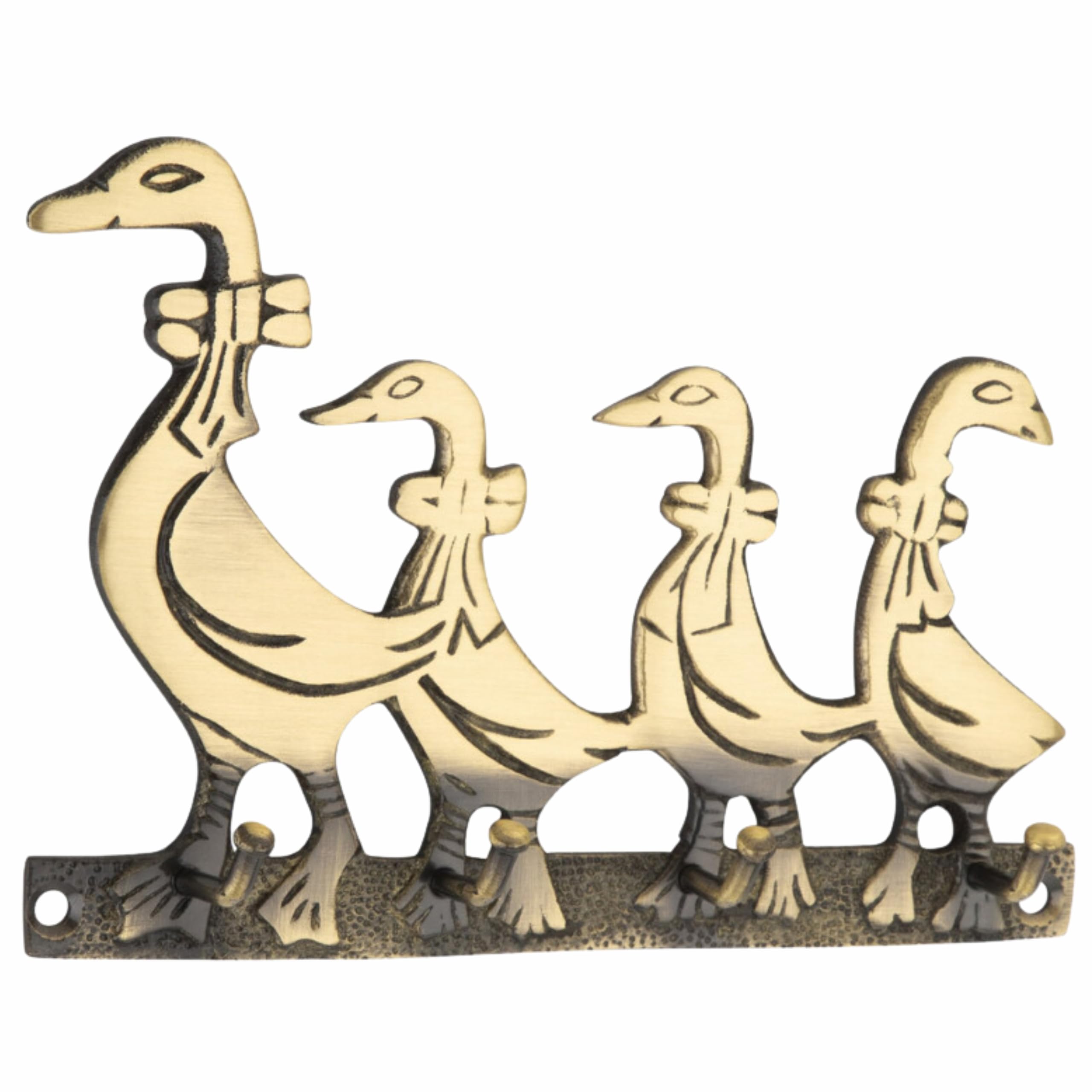 Xpert Brass Key Hanger Duck Team 1 Pc Antique Finish Key Hangers for Wall, Key Chain Holders for Wall & Key Stand, Wall Key Hold
