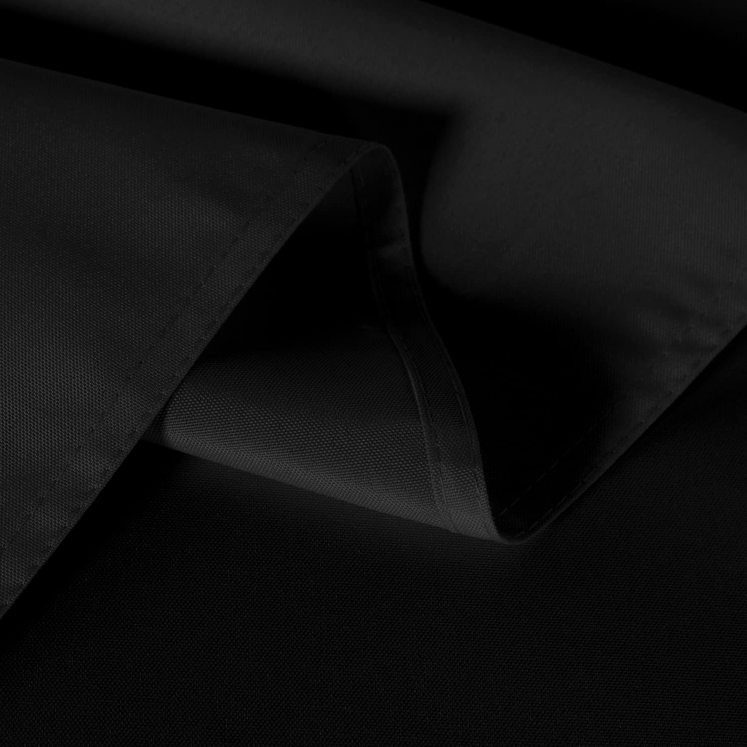 Sancua 2 Pack Black Tablecloth 60 X 120 Inch, Rectangle 8 Feet Table Cloth - Stain And Wrinkle Resistant Washable Polyester Tabl