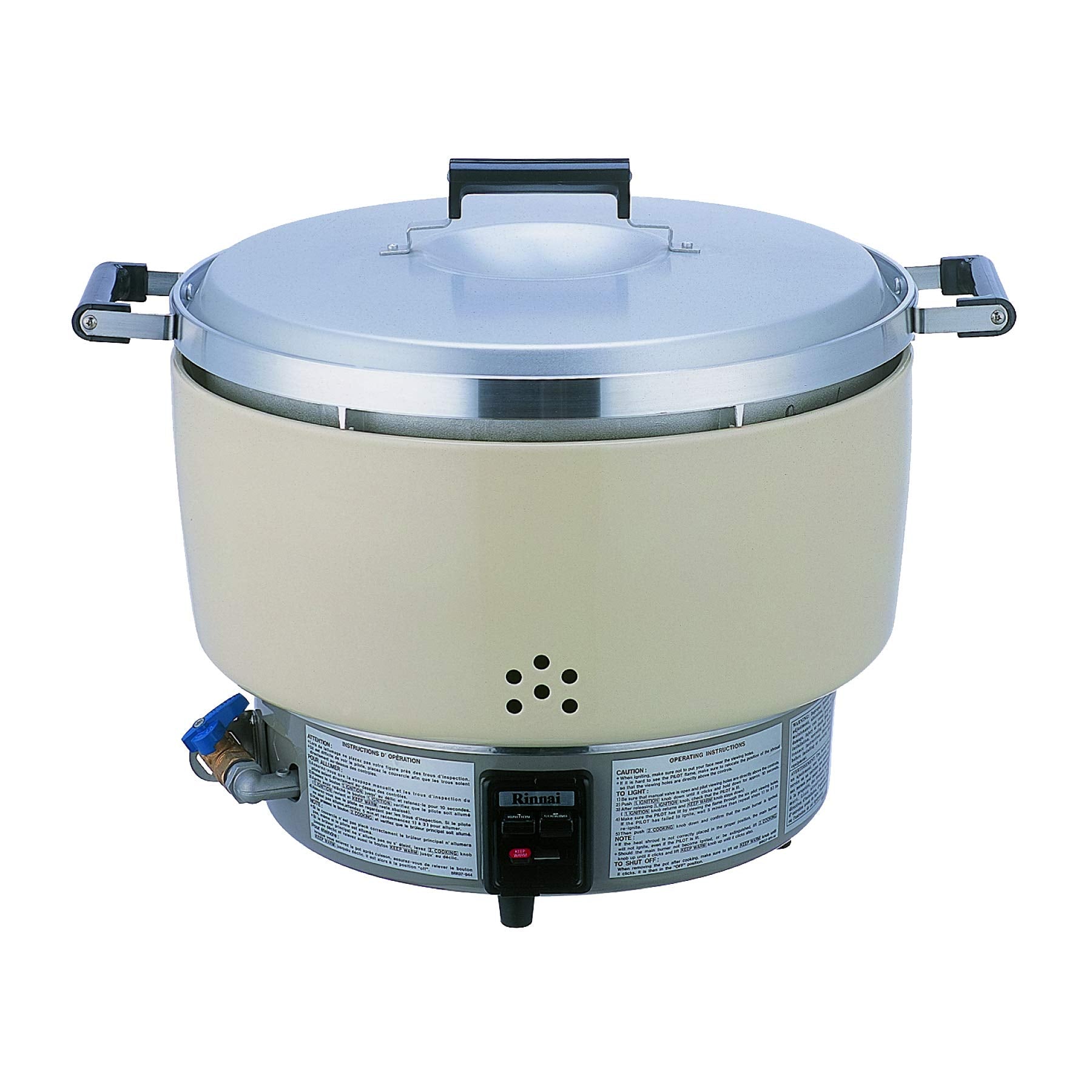 Thunder Group RER55ASN Rice Cooker, Natural Gas, 55 Cup uncooked Rice Capacity, 23 x 18-1/2 x 17-3/4, Lift-Off Cover, Automatic 