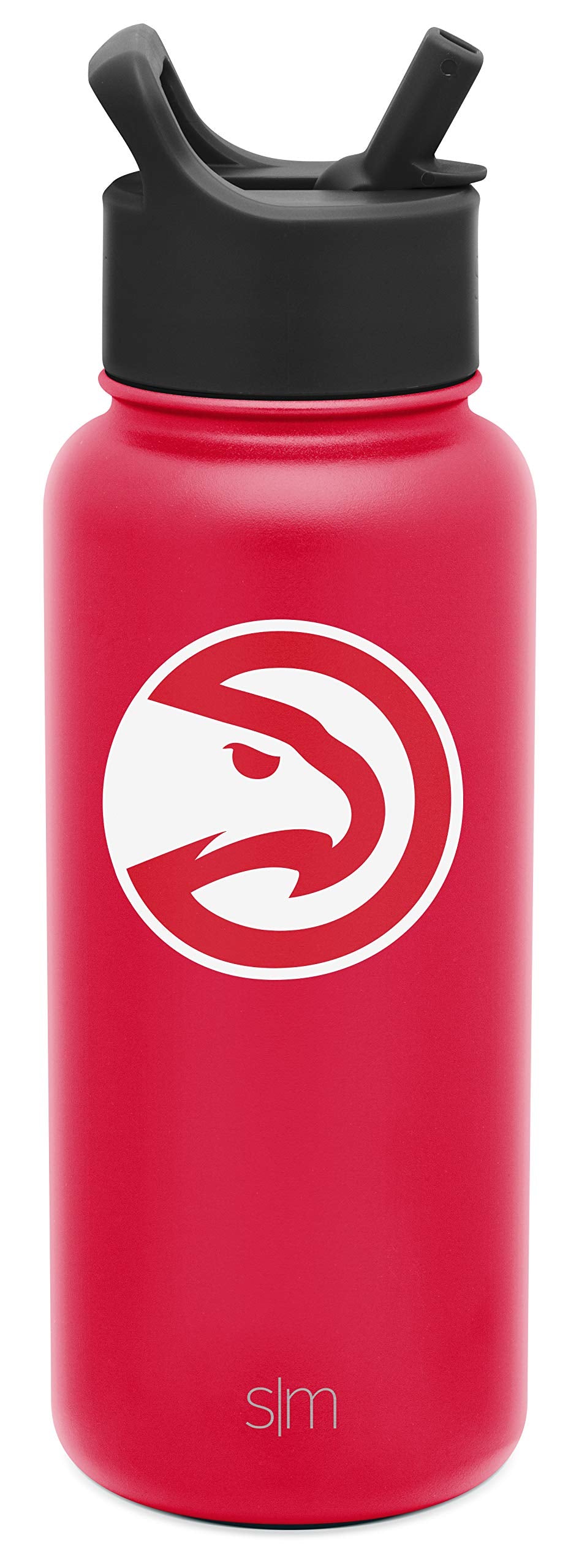 Simple Modern Officially Licensed Nba Atlanta Hawks Water Bottle With Straw Lid | Vacuum Insulated Stainless Steel 32Oz Thermos