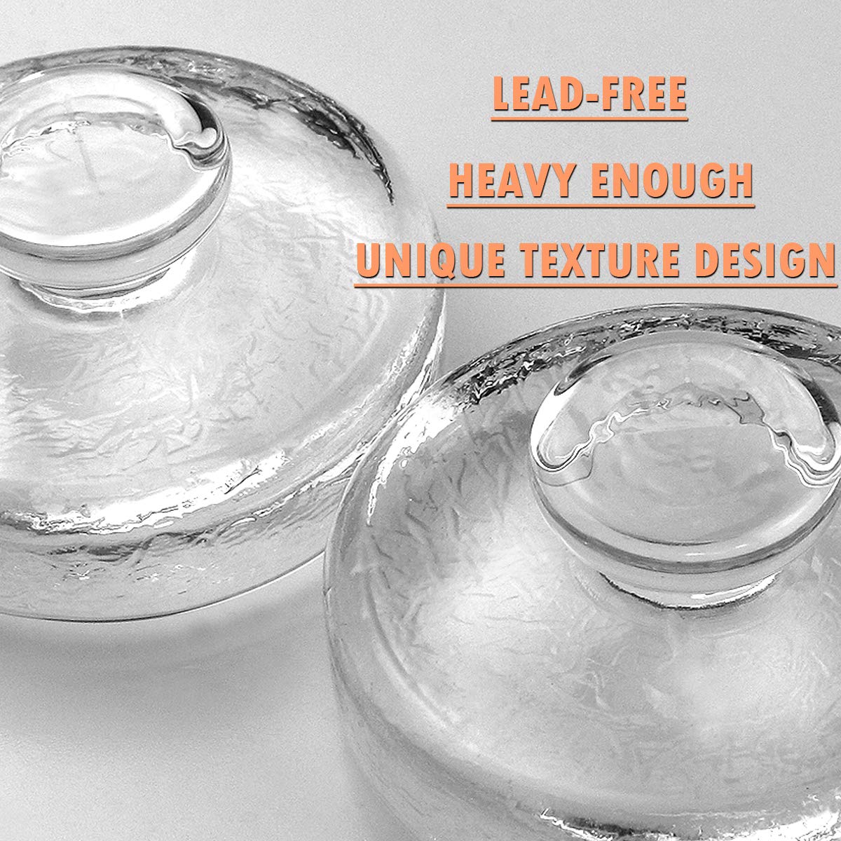 Artcome 4-Pack Glass Fermentation Weights With Easy Grip Handle And Unique Texture Design For Large Wide Mouth Mason Jars