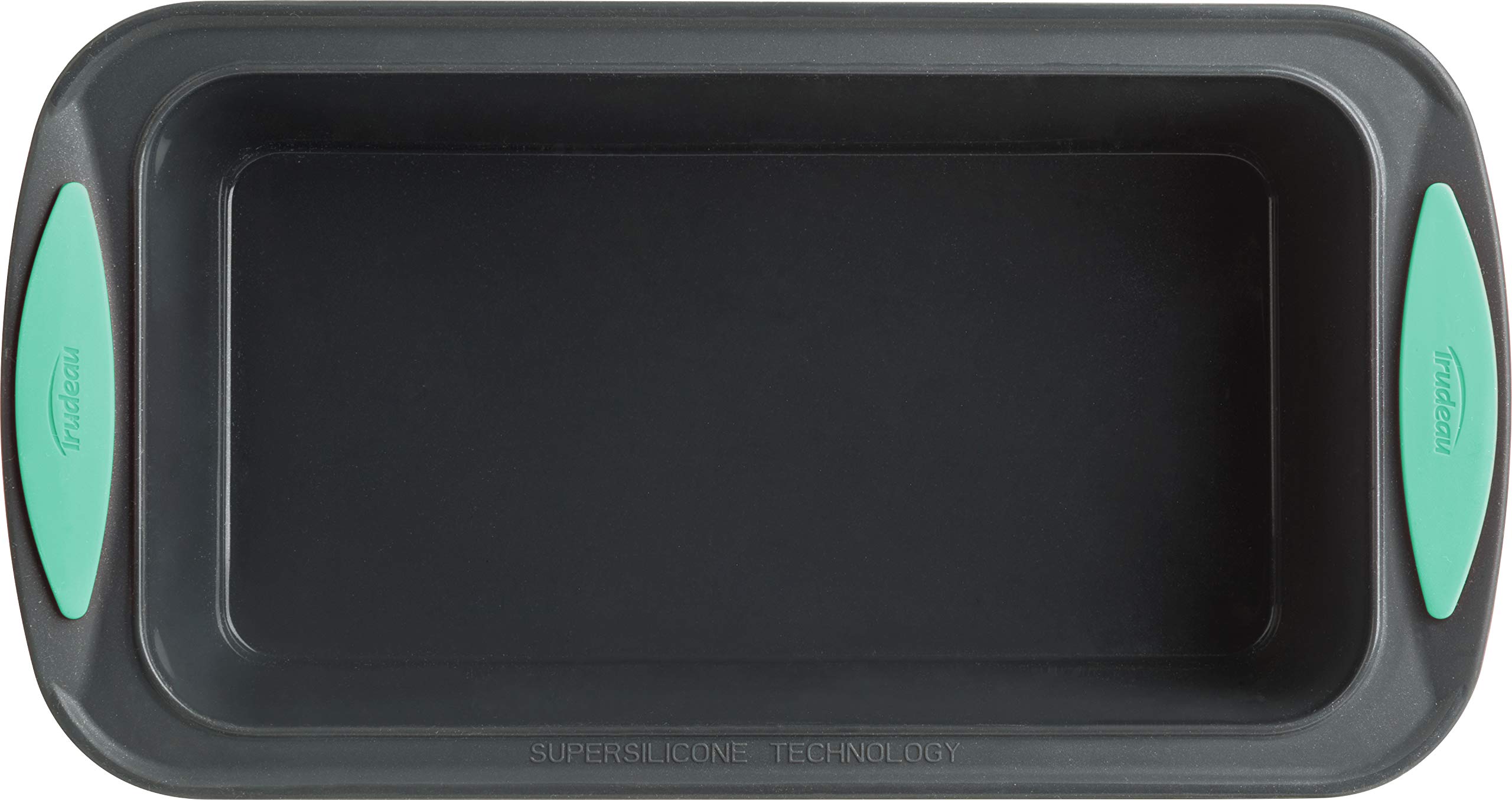 Trudeau Structure Silicone Bakeware, 8.5 X 4.5 Loaf Pan, Mint/Black