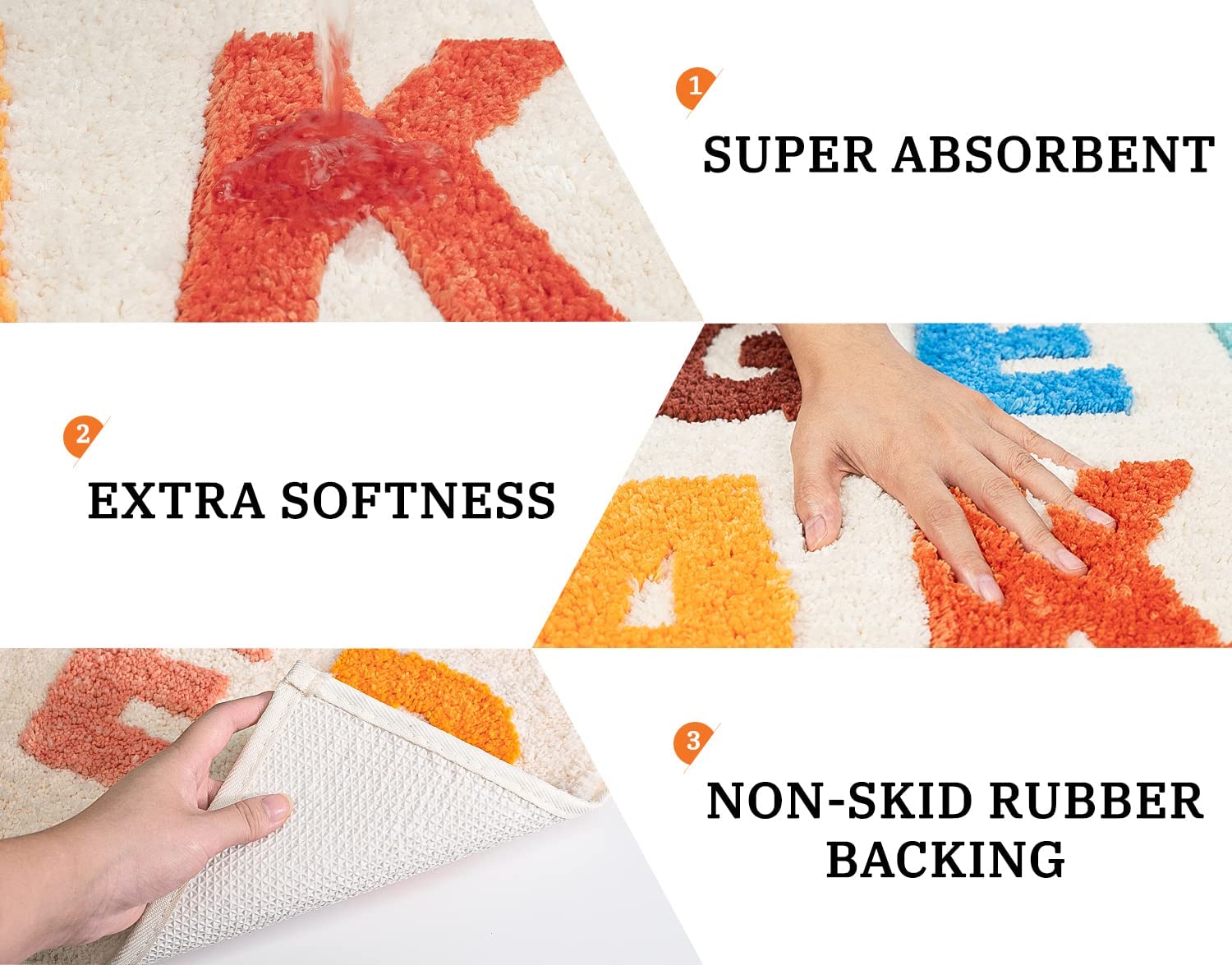 Uioiu Get Naked Cute Bathroom Rugs Pink Bath Mat For Bathroom Decor Funny, Non Slip Thick Microfiber Bath Rug Machine Washable 3