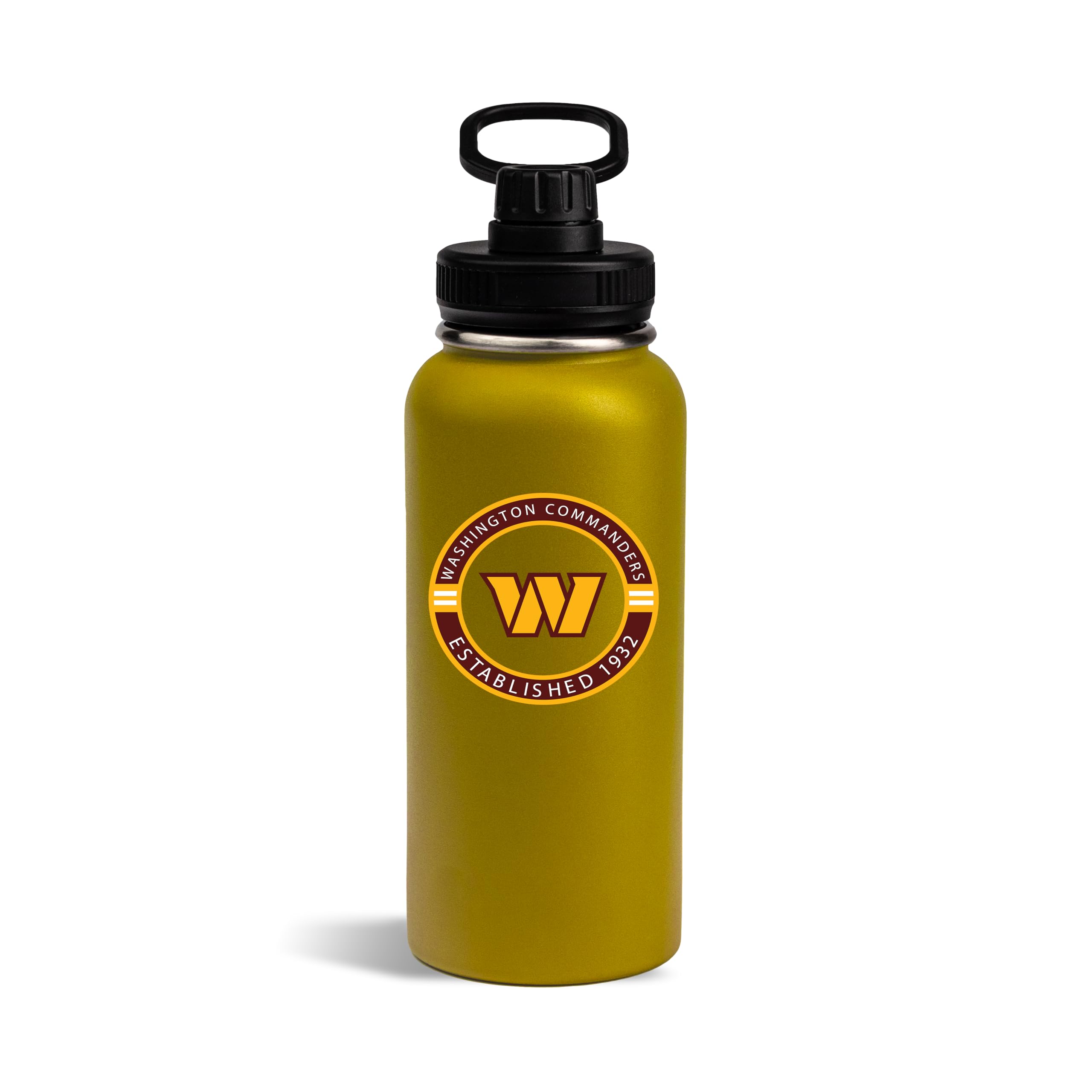 The Memory Company Officially Licensed NFL - Washington Commanders 32oz Team Logo Water Bottle
