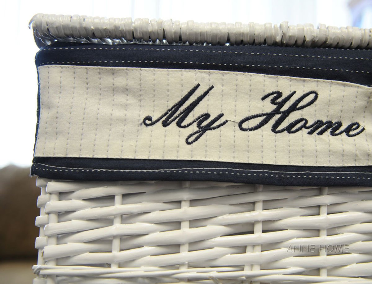 Anne Home - Set of 5 Rectangular Willow Storage Baskets in Several Sizes