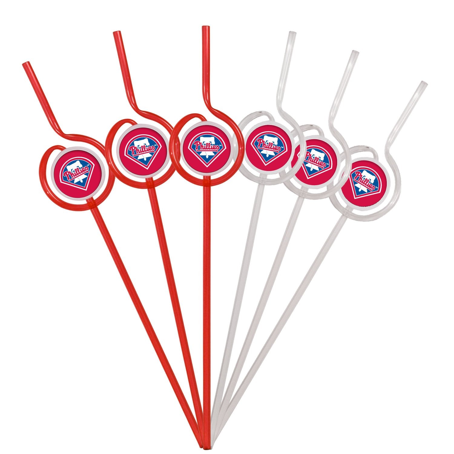 Mlb Philadelphia Phillies Six Pack Team Sip Sport Straws