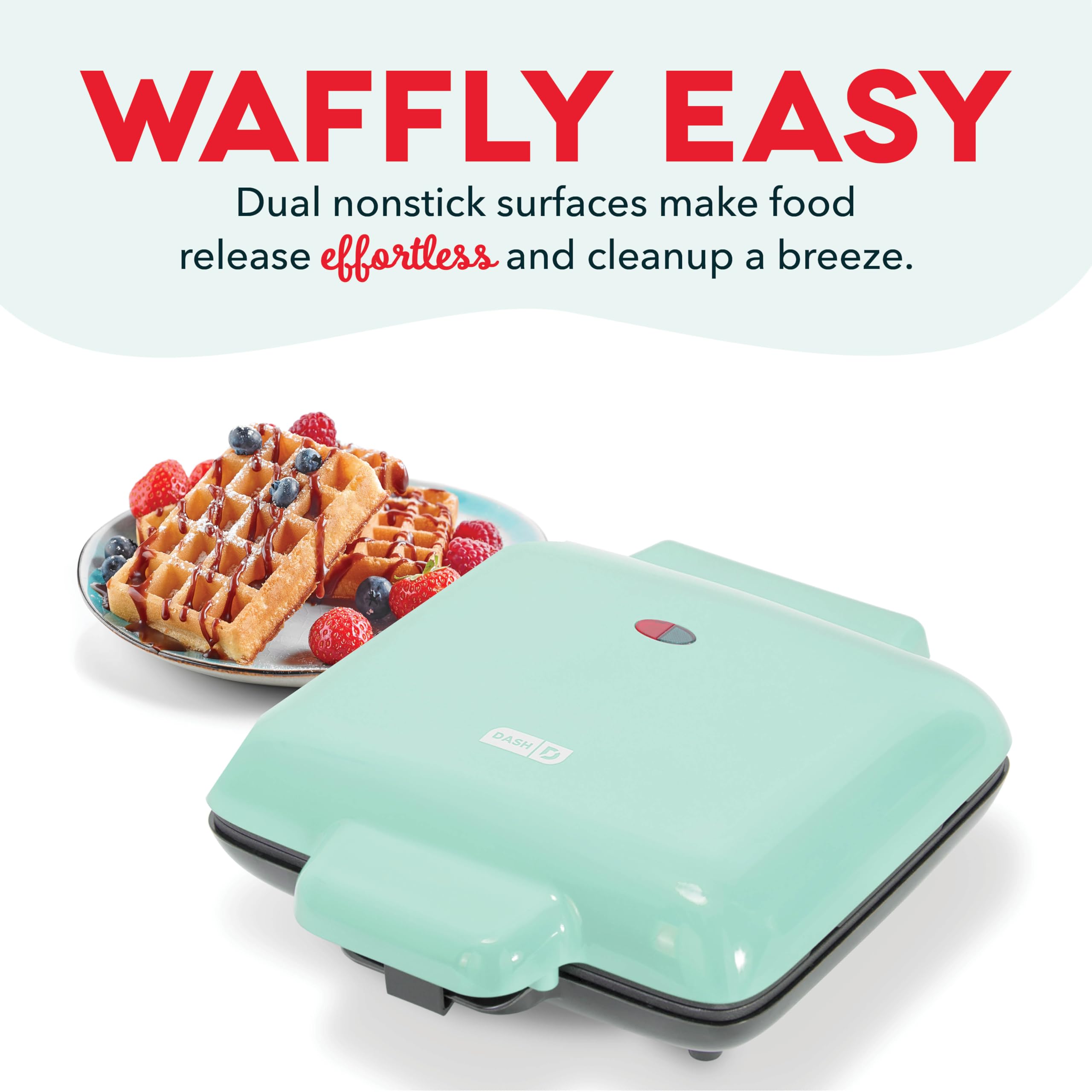 Dash Multi Mini Waffle Maker: Four Mini Waffles, Perfect For Families And Individuals, 4 Inch Dual Non-Stick Surfaces With Quick