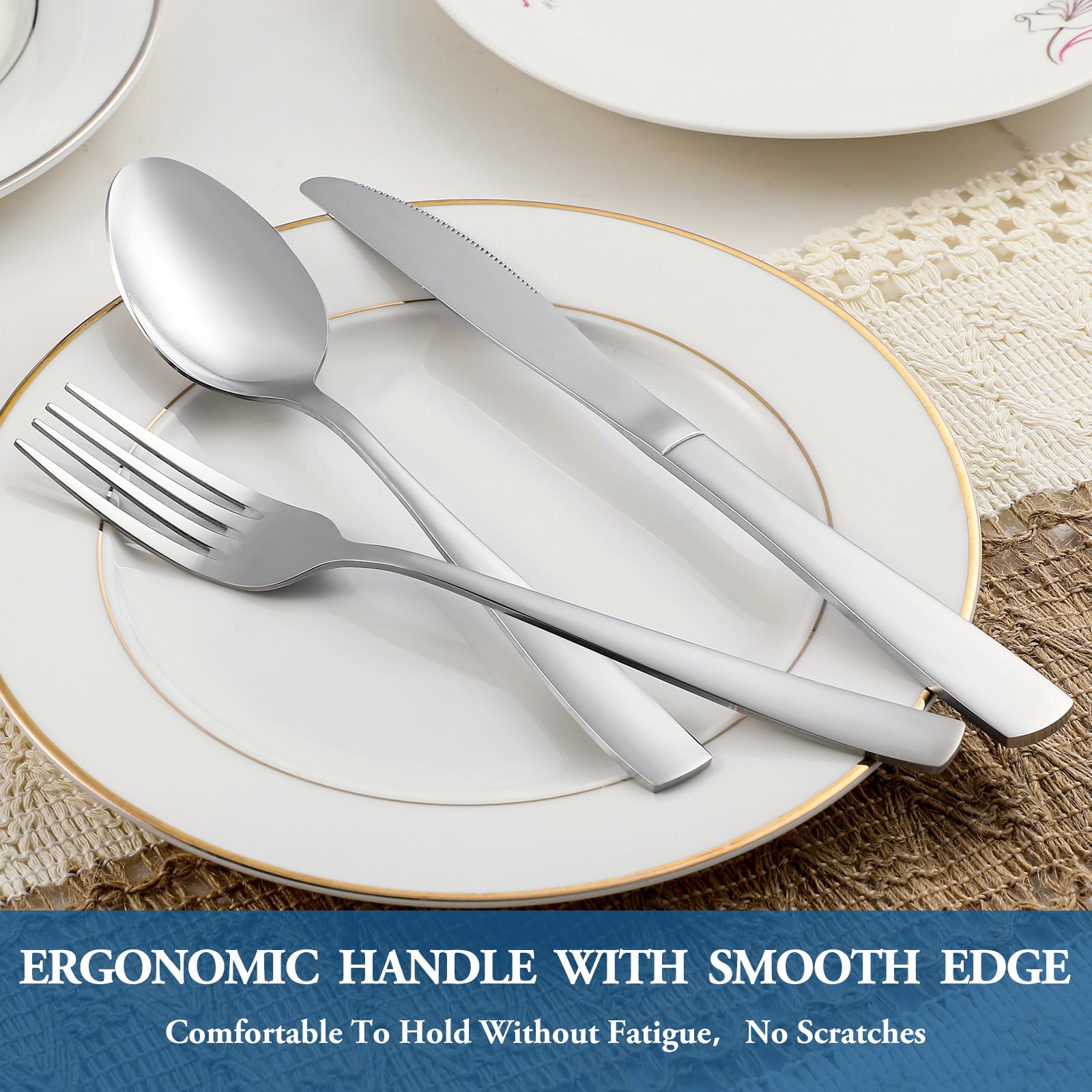 16 Piece Dinner Forks Set,Food Grade Extra-Fine Stainless Steel Dessert Forks,Table Forks,Salad Forks Silverware,Metal Forks For